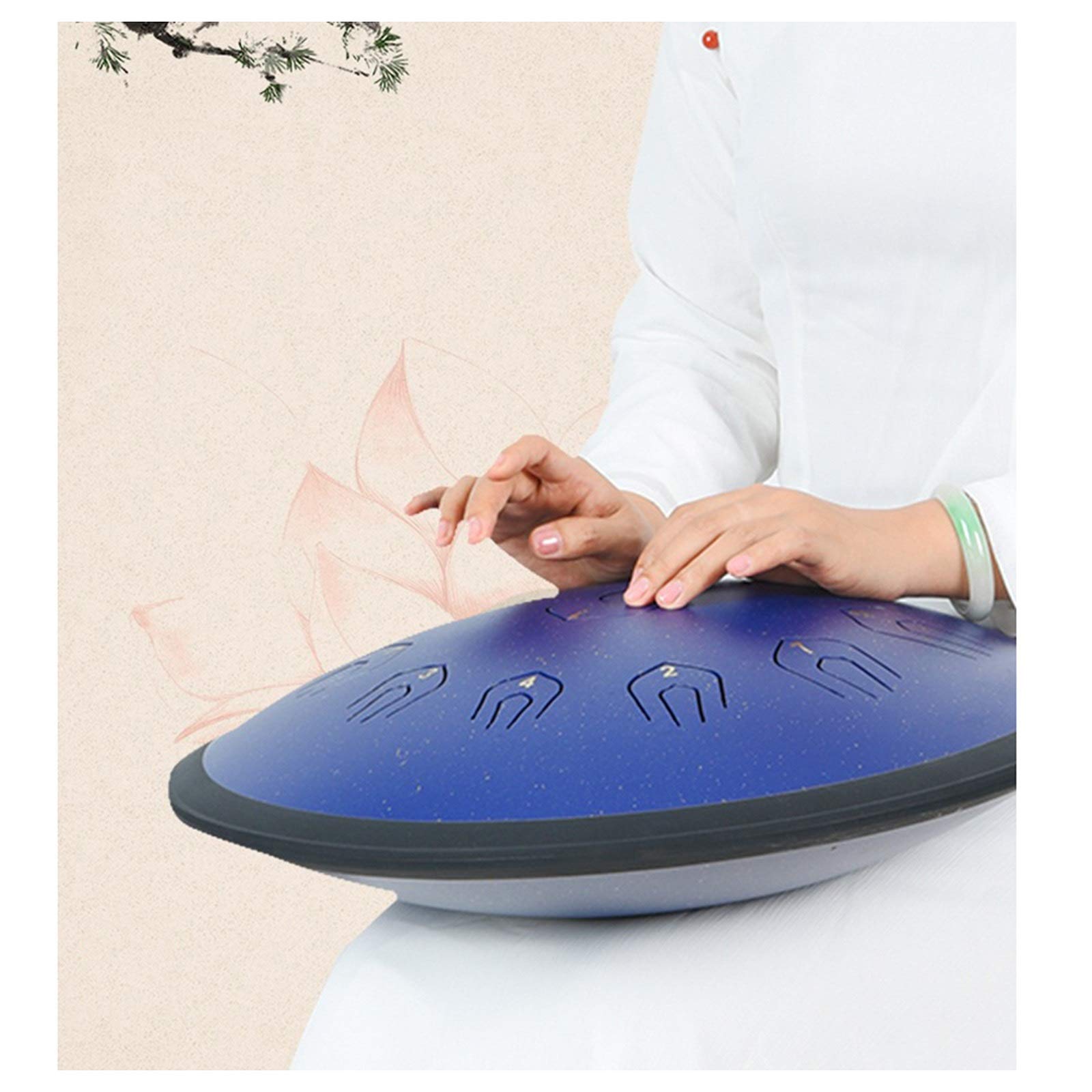 Tambor De La Lengua De Acero De 18 Pulgadas, Instrumento De Percusión De 22 Tonos, Kit De Instrumentos De Percusión De Acero, Regalo Para Principiantes Y Amantes Del Yoga, Zen, Meditación