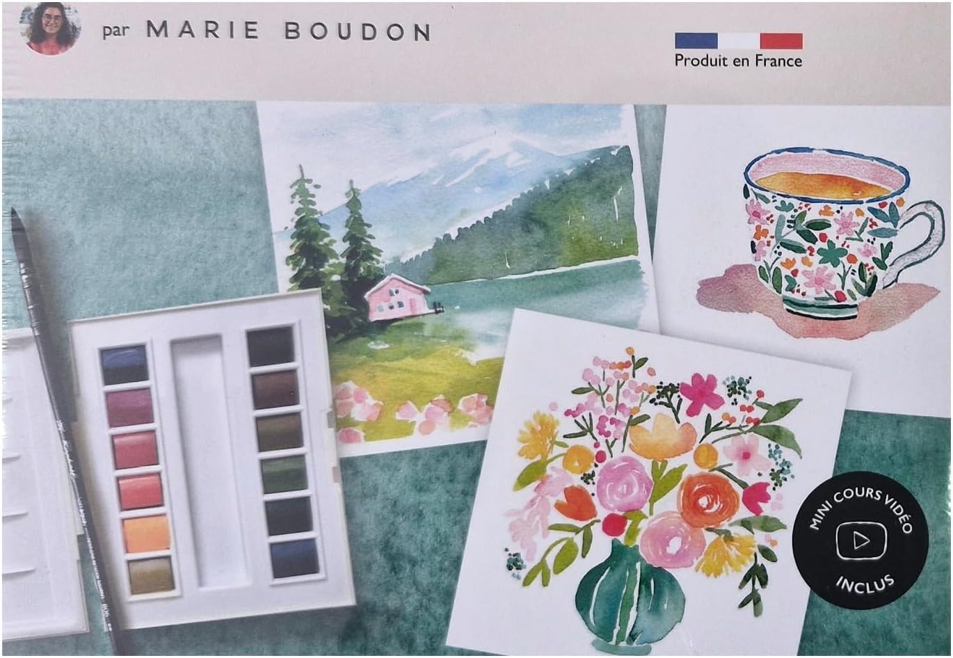 Sennelier Peinture Aquarelle - Marie Boudon set decouverte et 1 cartes