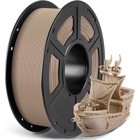 ANYCUBIC Wood PLA 3D Printer Filament, The Best Choice for Realistic Wood-Like 3D Prints