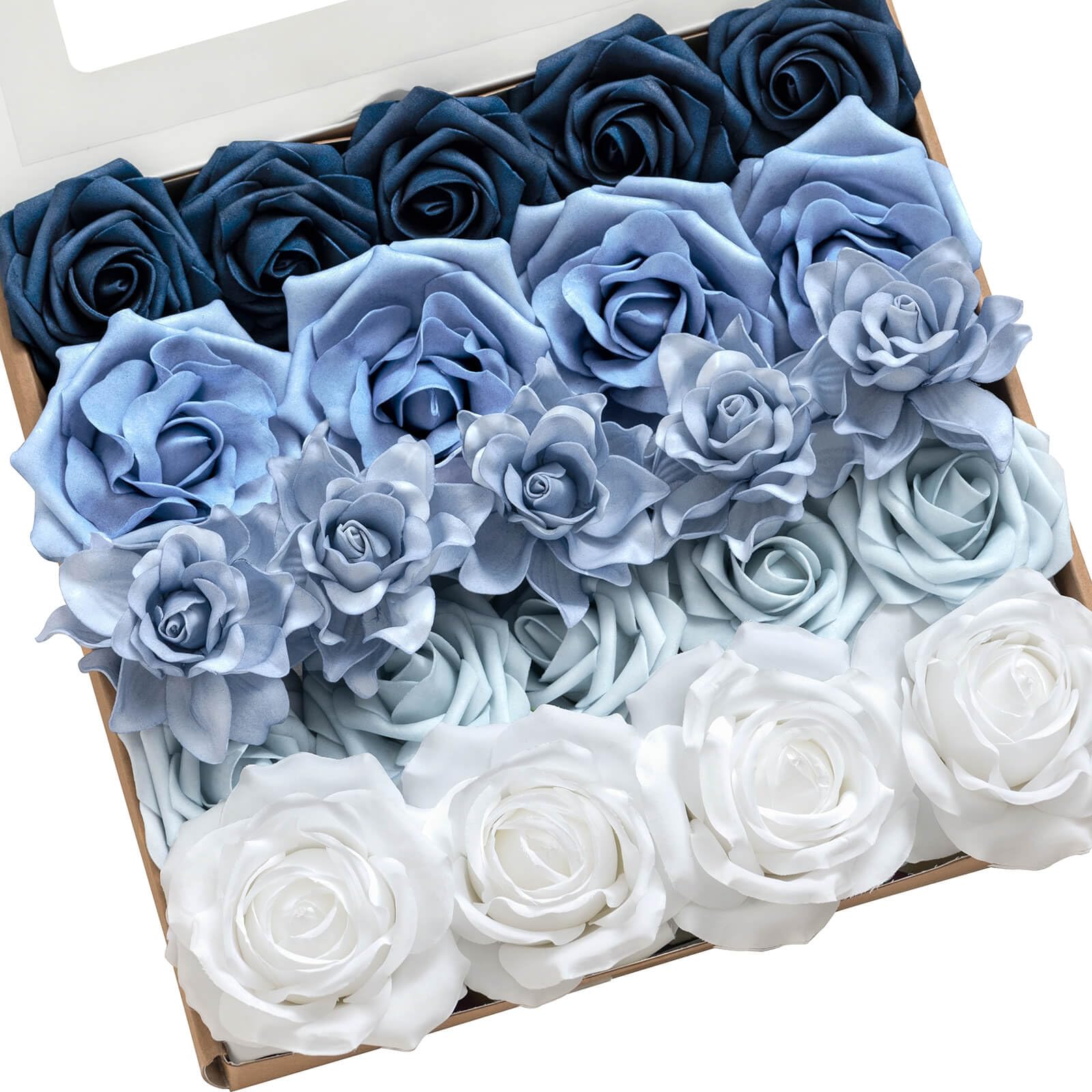 Amazon.com: Ling's moment Artificial Flowers Fake Silk Roses Faux