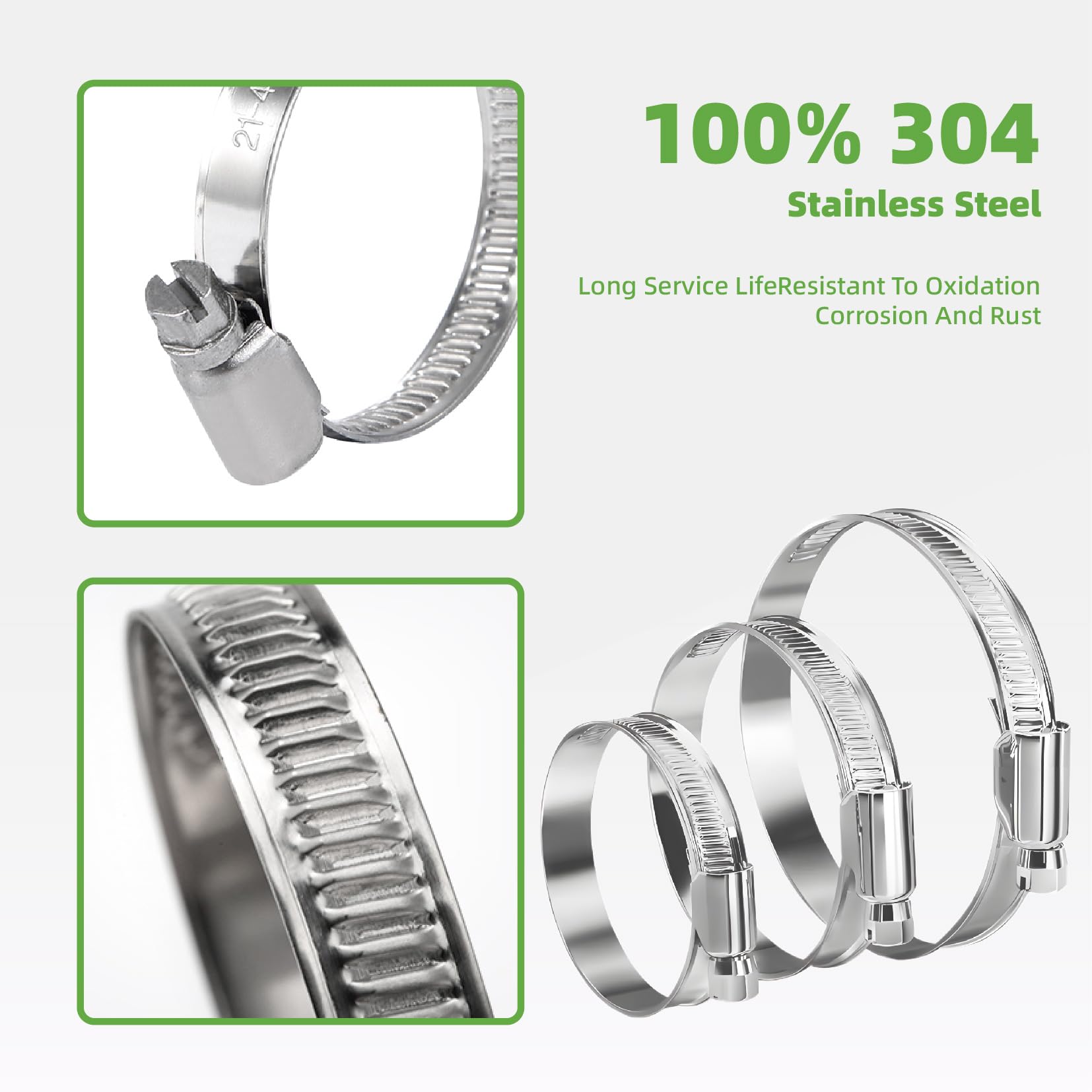 Fascette stringitubo a 2 fori, set da 20, fascette a U in acciaio inox per tubi 20 mm | Leroy Merlin