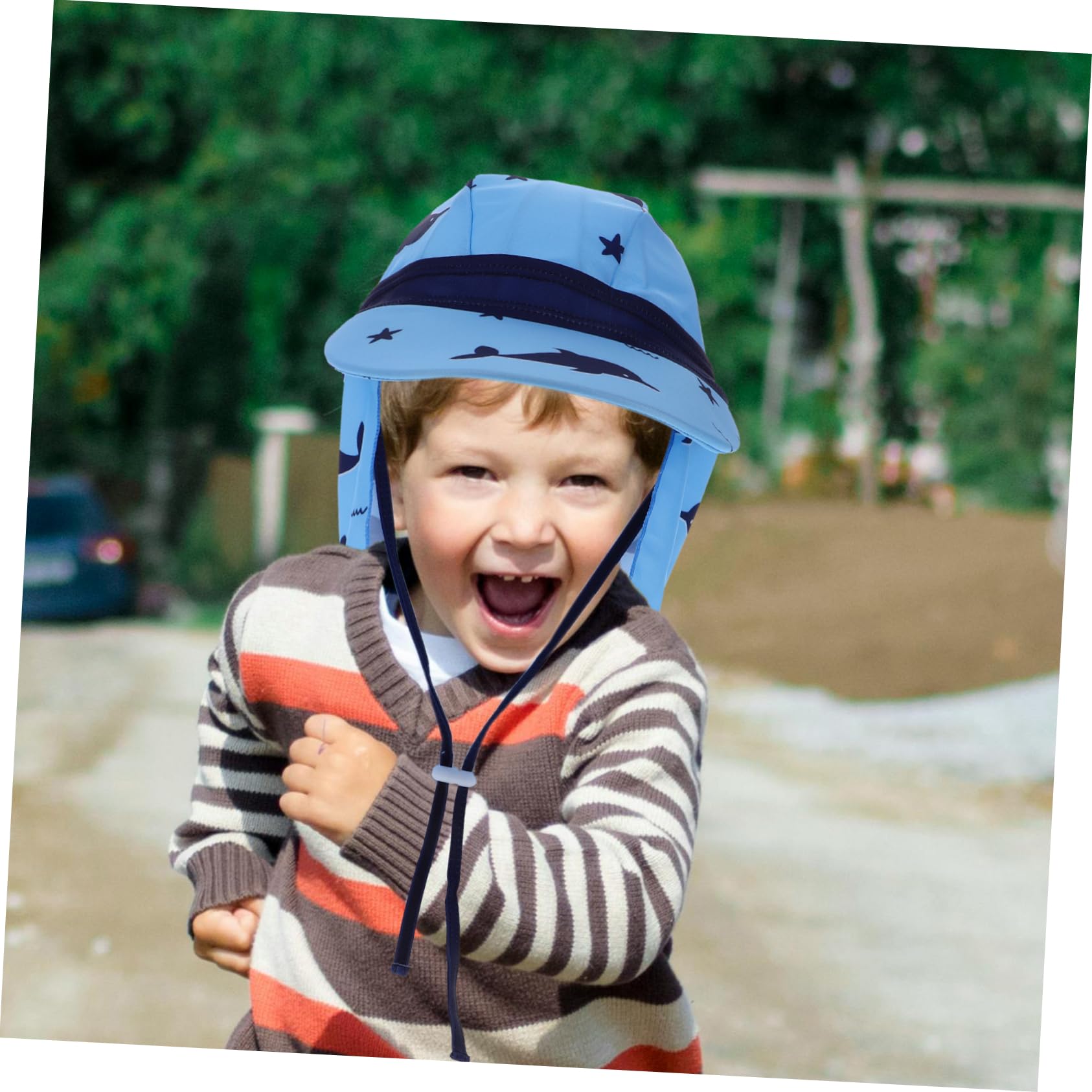 PACKOVE 3st Sonnenhut Für Lüfter Sonnenhut Kleinkind Mütze Strohhut Kindersonnenbrille Jungen Fäustlinge Neugeboren Babymütze Fischerhut Fisch Stirnband Polyester Blue