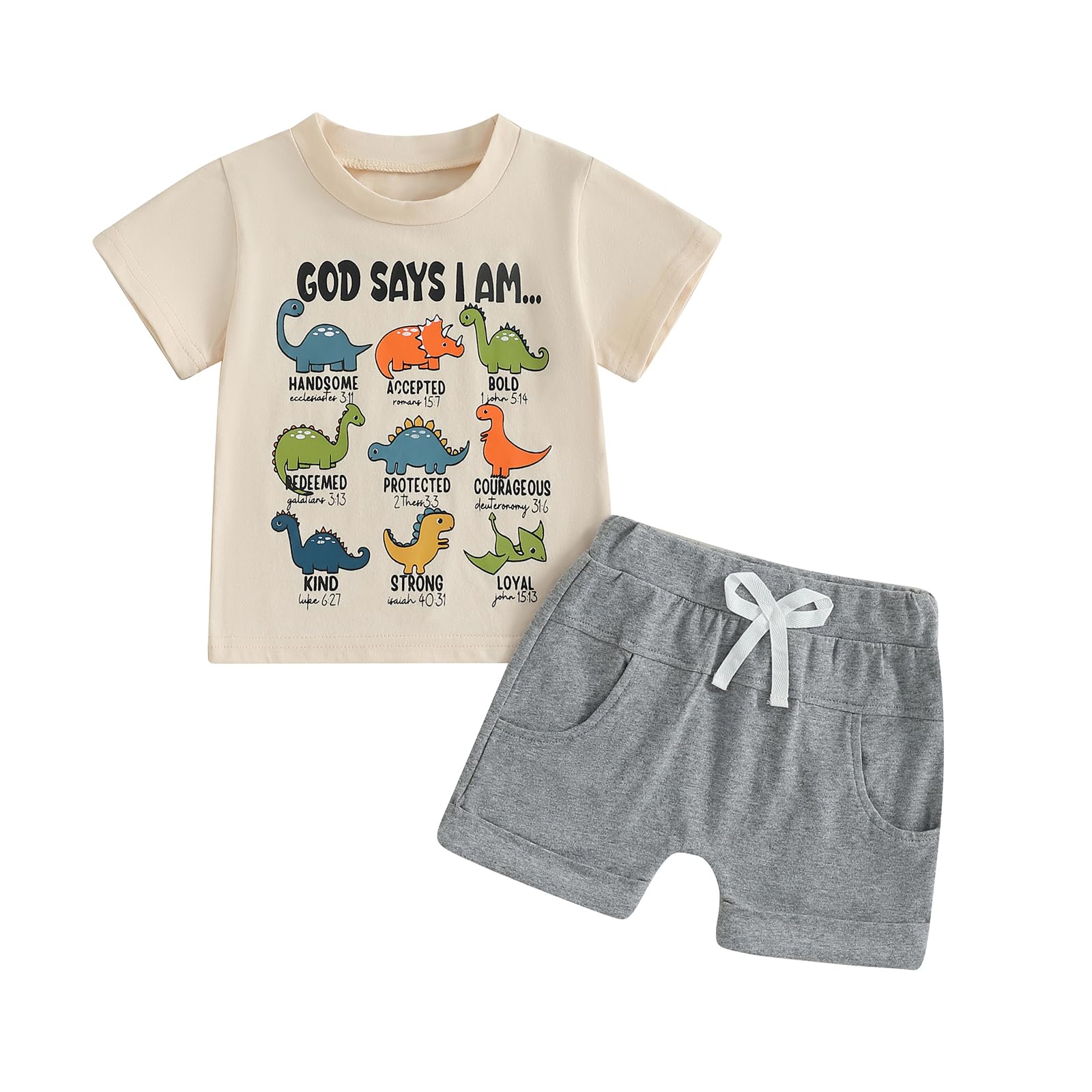 Fernvia Toddler Kids Boy Summer Clothes 6 12 18 24 Months 2T 3T 4T Short Sleeves Shirt Tops