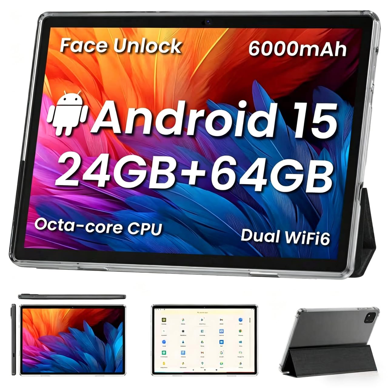 Amazon.com : TUOHAITIME Android 15 Tablet,10 inch Tablets, Octa