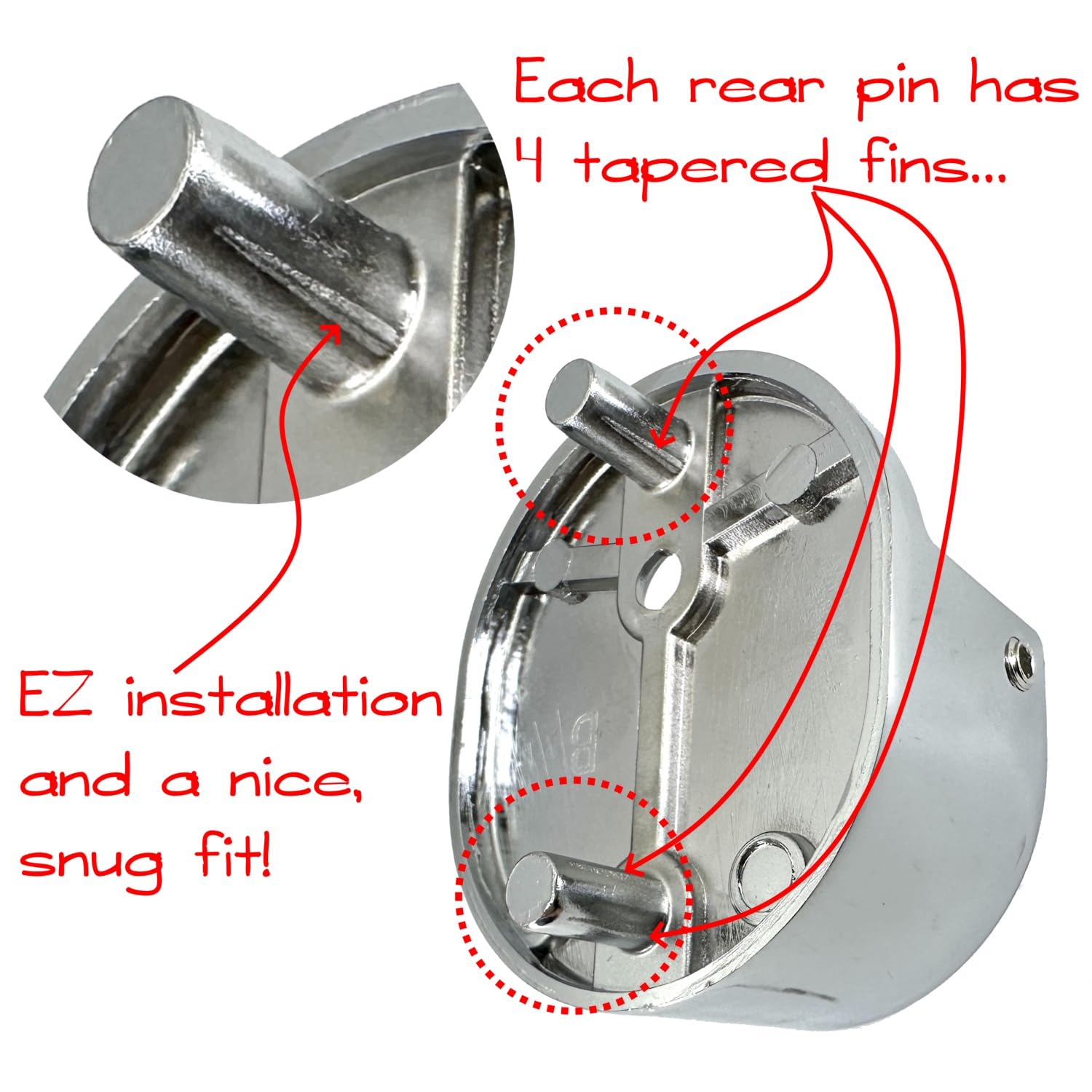 Snapklik.com : Closet Rod Support Flanges