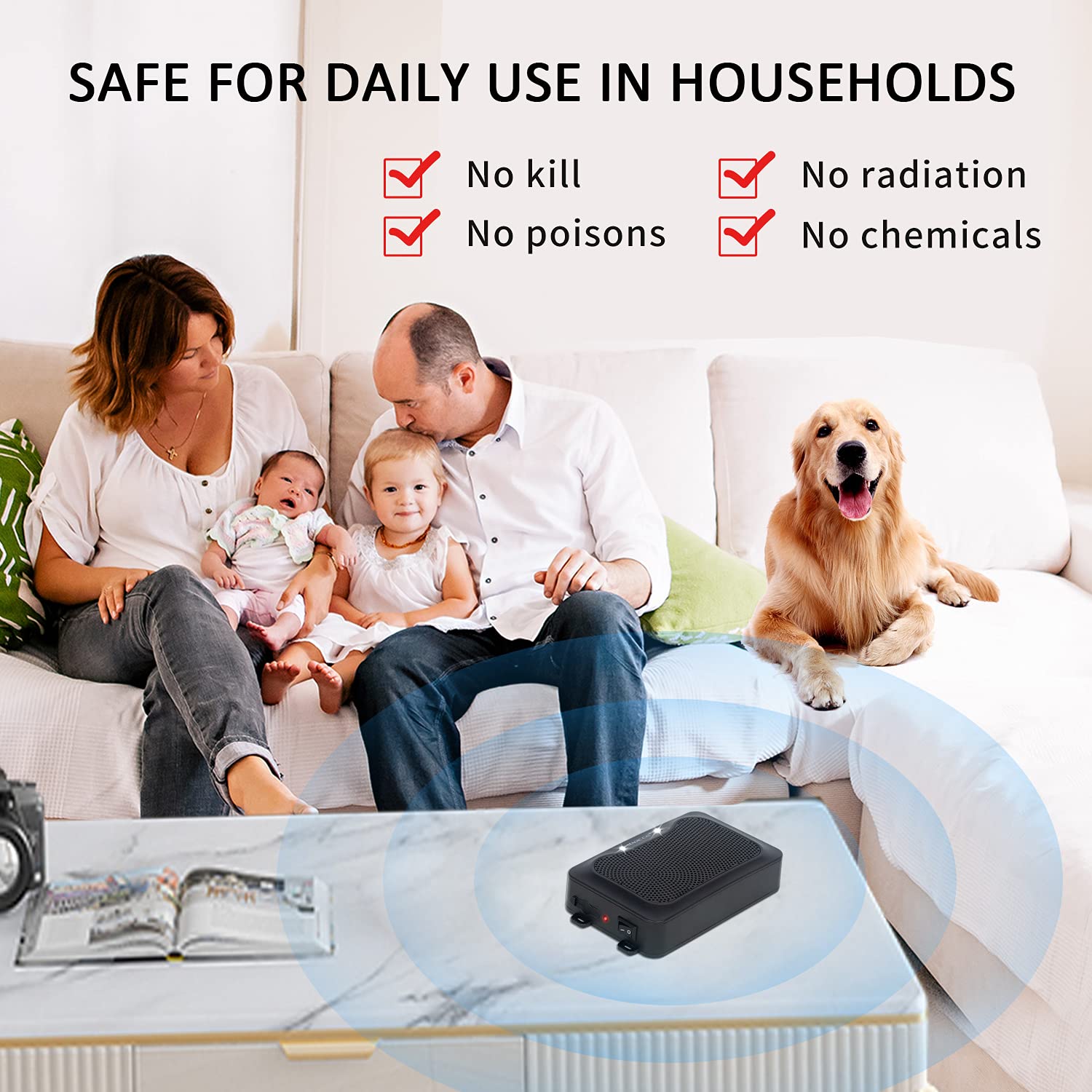 MAGIC CAT Under Hood Animal Repeller, Ultrasonic Waterproof Rodent