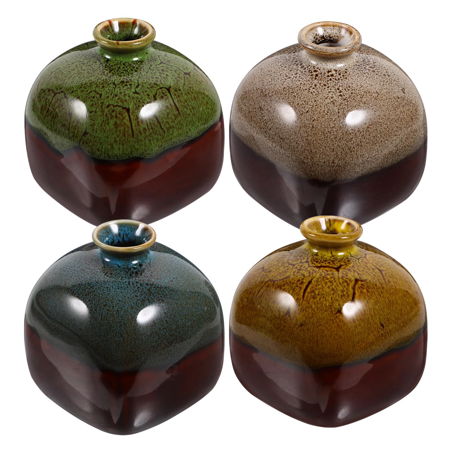 Vases en céramique pour bureau terne : transformez votre espace avec 4 pots artistiques