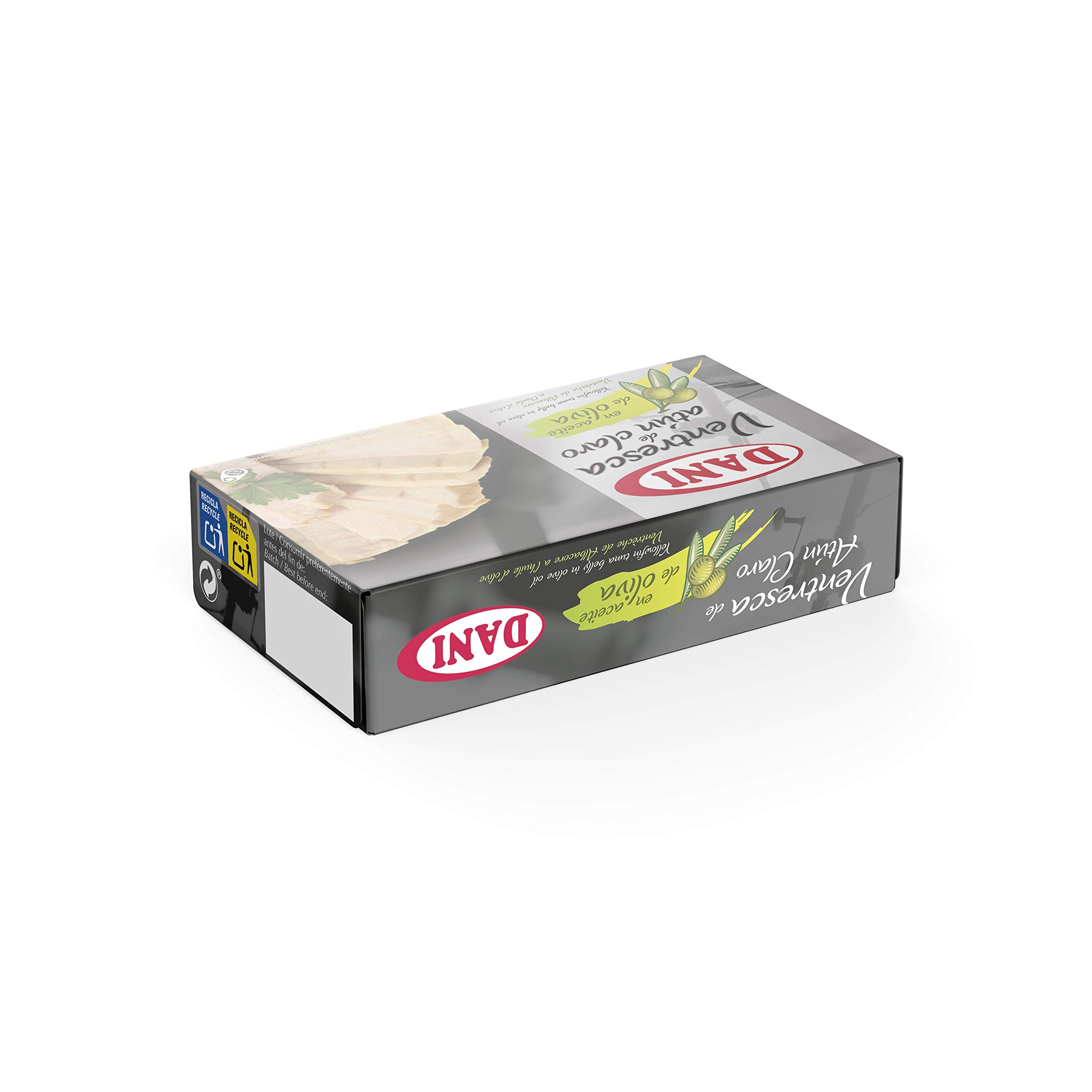 Ventresca de atún claro en aceite de oliva Dani 6 x 106 gr
