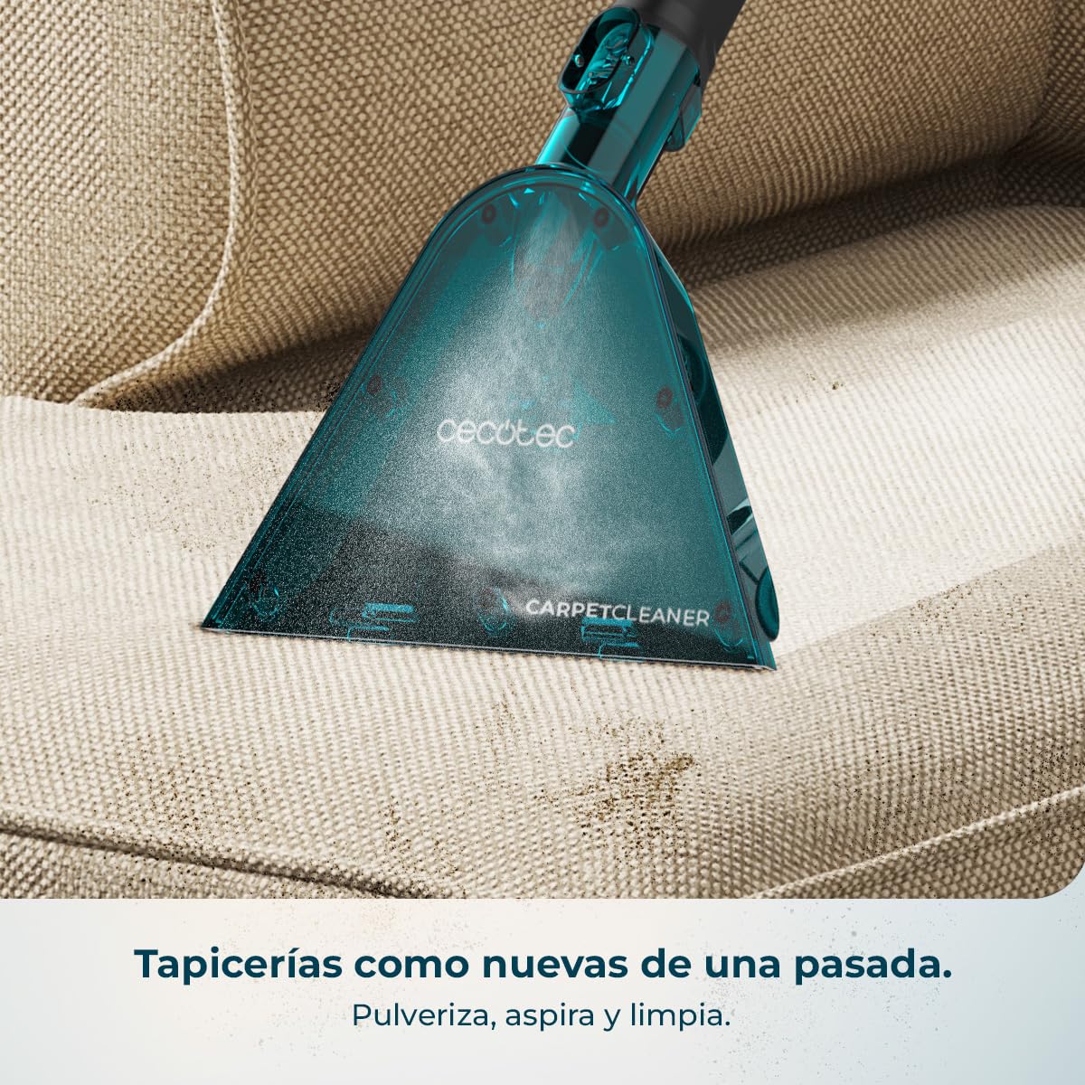 Cecotec Aspirador Sólidos, Líquidos, Tapicerías y Alfombras con Cable Conga CarpetClean 20000 Pro Ultra. 1600W, 21kPa de Potencia, Función 2 en 1, Capacidad 20L, Kit Accesorios, Radio de Acción 7m