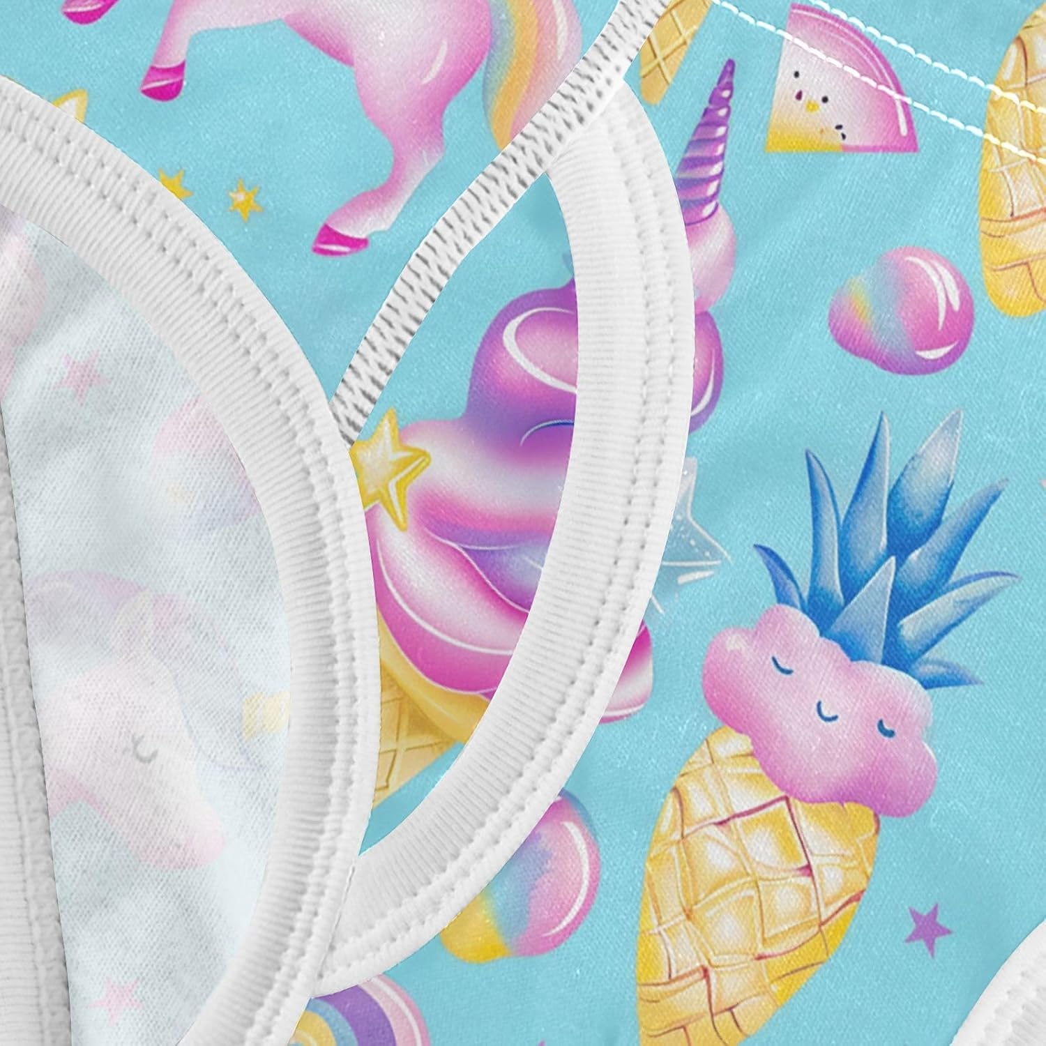visesunny Boys Training Underwear Blue Unicorn Icecream Breathe Cotton Potty Briefs Size 2T-8Y for Toddler