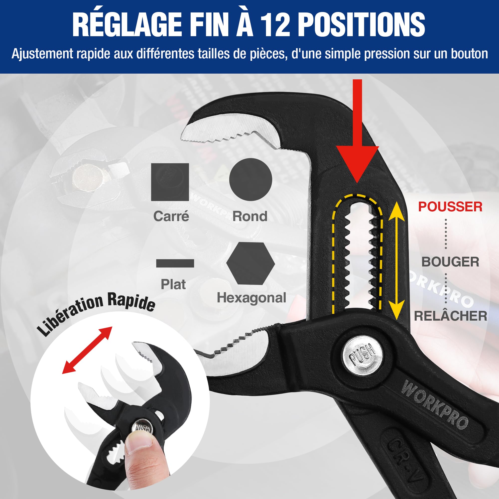 Pince à Ressort En Plastique 10 Pièces 2 Pouces - FDIT - Multifonction