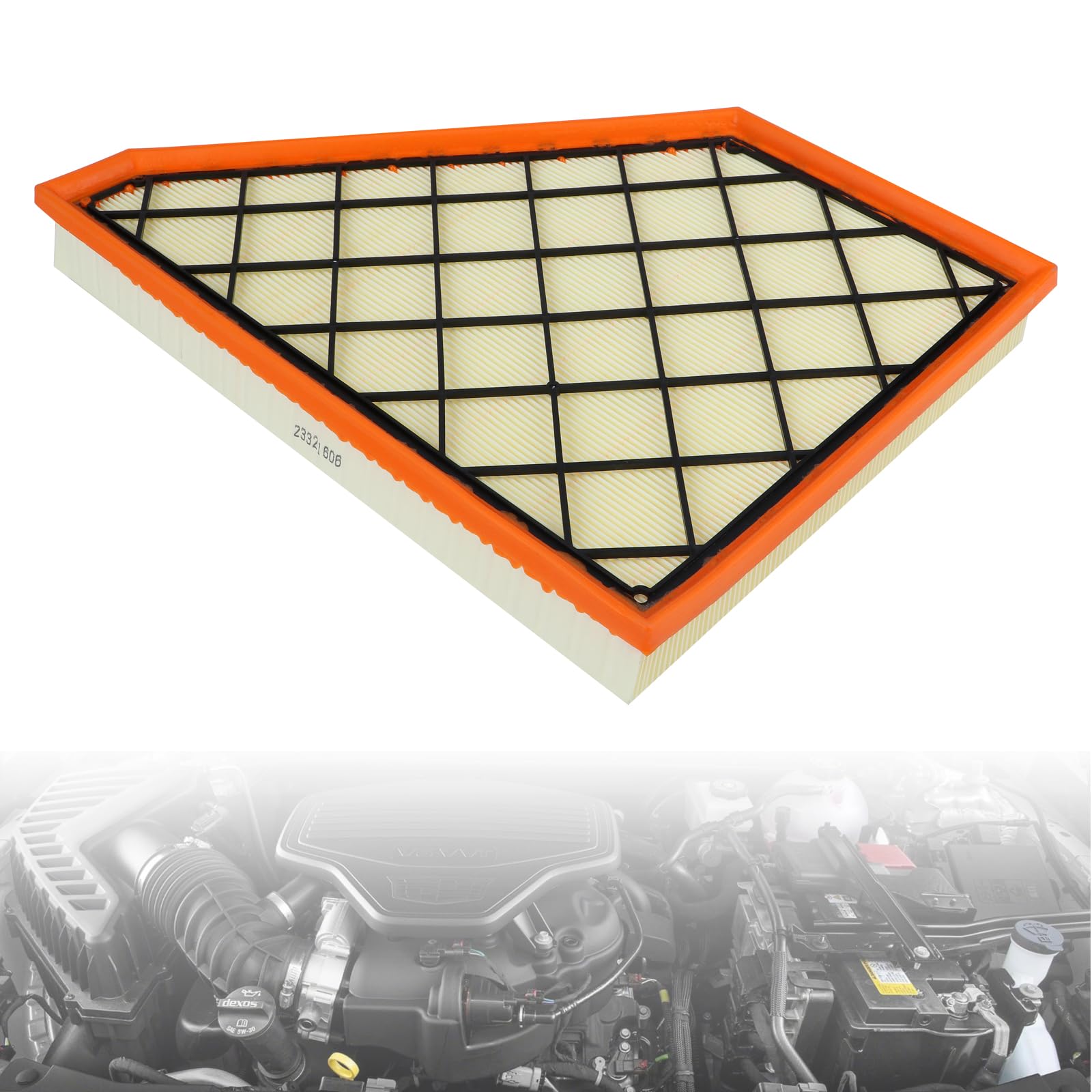 A3212C Engine Air Filter Kit Fit For GMC Acadia 2017-2022/ Buick-Enclave Chevy Traverse 2018-2022/Chevrolet-Blazer 2019-2022/XT5 2017-2022 Replaces A3212C 23321606 - View #9