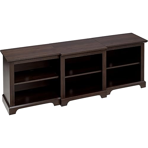 Rockpoint 70inch Modern TV Stand Storage Media Console Entertainment Center for TVs up to 80,Espresso