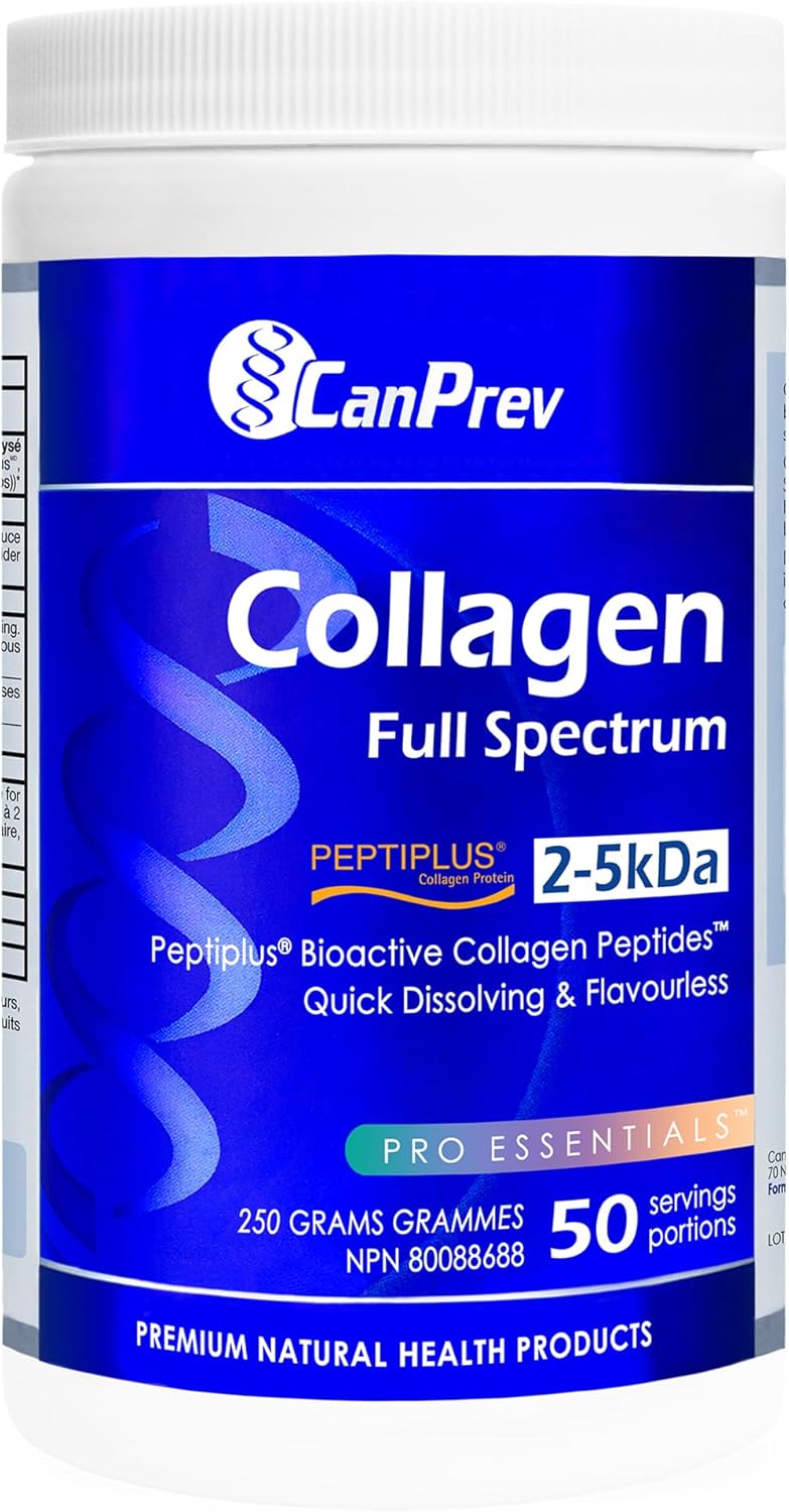 CanPrev Collagen Full Spectrum Peptiplus, 250g Powder 50-Servings – Pure Hydrolyzed Peptides, Optimized for Easy Mixing & Absorption – Bovine Collagen Supporting Joint, Hair, Skin, Nail and Bone CanPrev Collagen Full Spectrum Peptiplus, 250g Powder 50-Servings – Pure Hydrolyzed Peptides, Optimized for Easy Mixing & Absorption – Bovine Collagen Supporting Joint, Hair, Skin, Nail and Bone