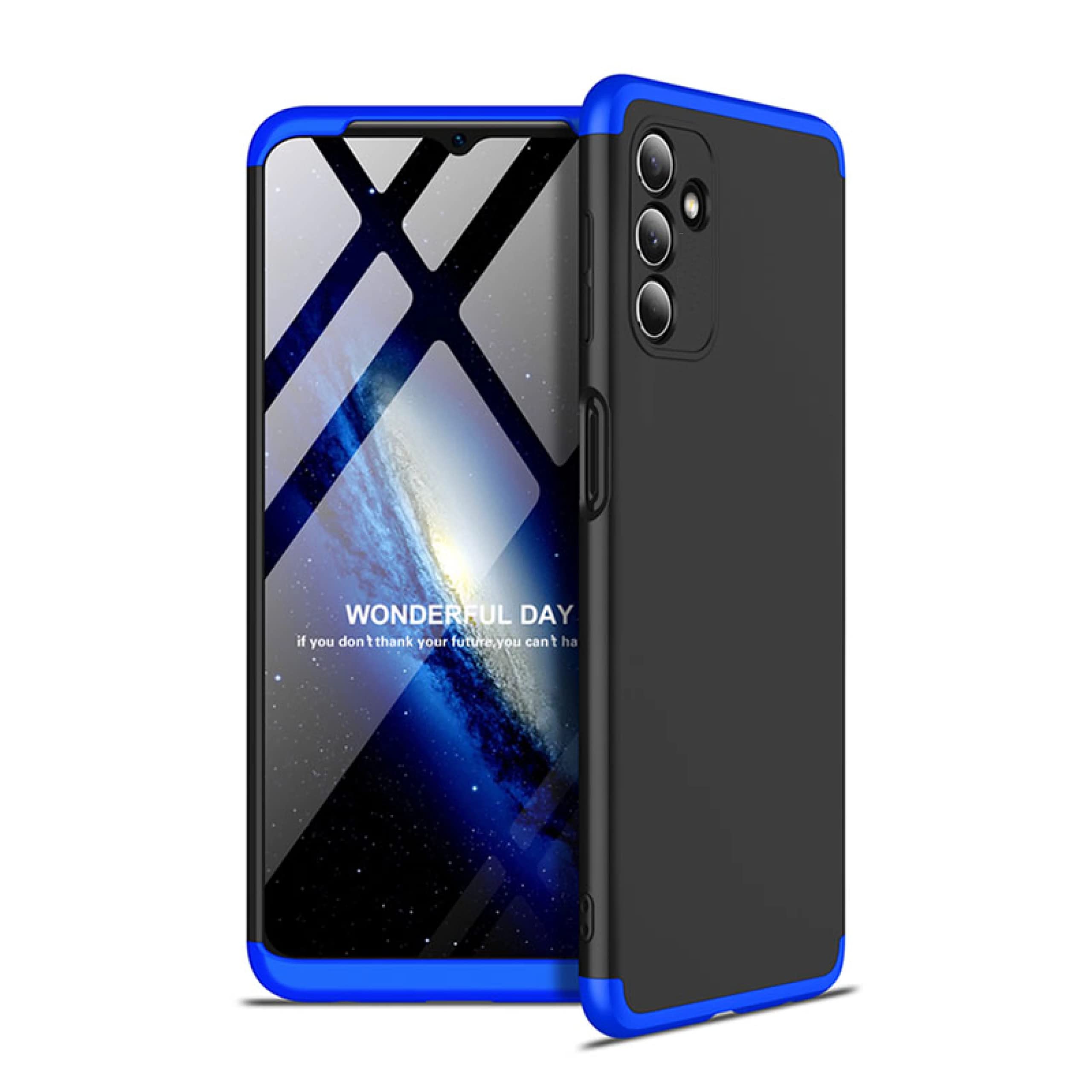 Designerz Hub® Samsung Galaxy M52 5G Cover Case Ull Body 3 in 1 Slim Fit Complete 3D 360 Degree Protection Hybrid Hard Bumper Back Case Cover for Samsung Galaxy M52 5G -Black & Blue (B09H7PC83P) Amazon Price History, Amazon Price Tracker