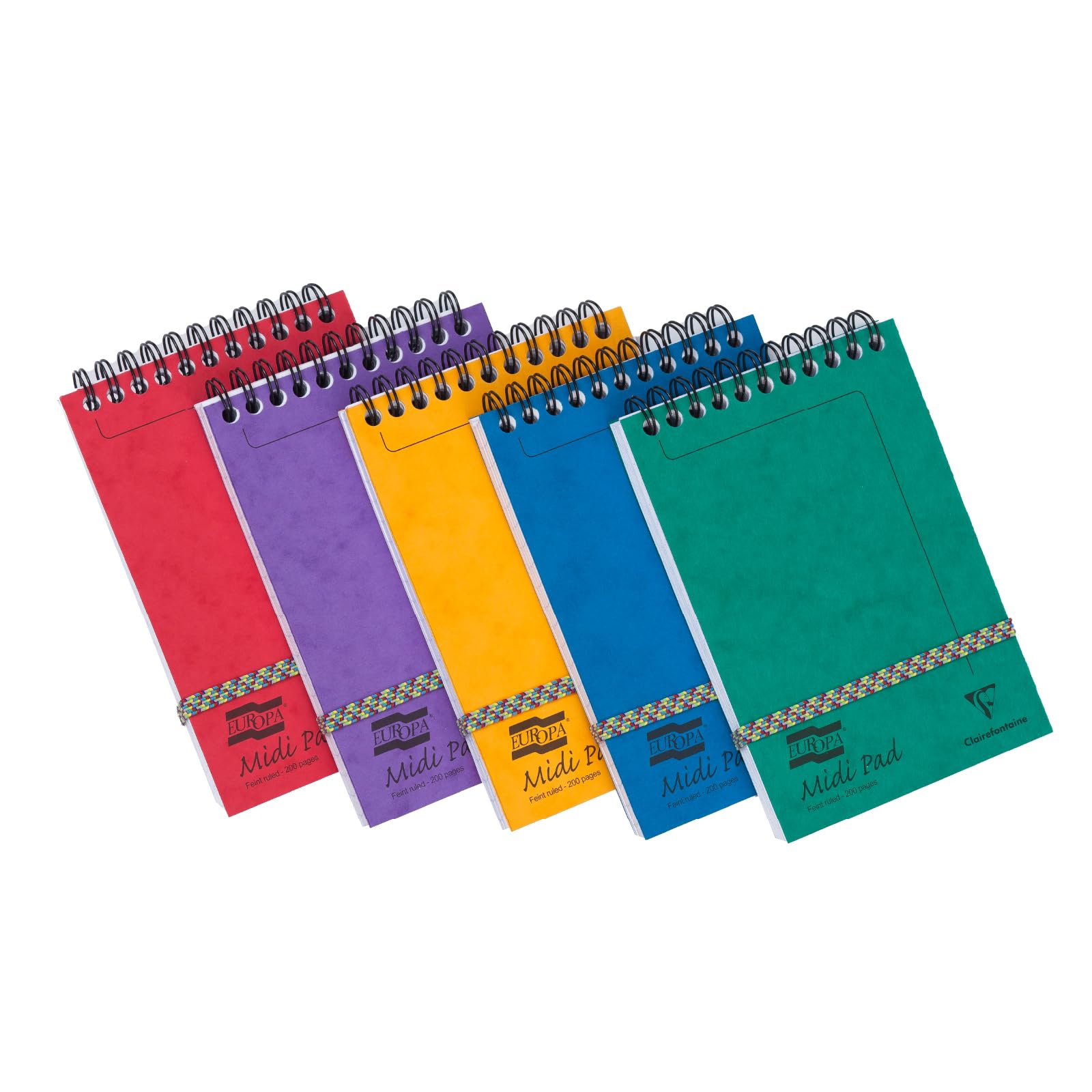 Clairefontaine Europa GH10204, Block notes midi assortiti, confezione da