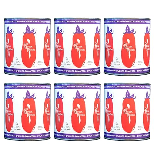 San Marzano Tomates triturados 28 onzas paquete de 6