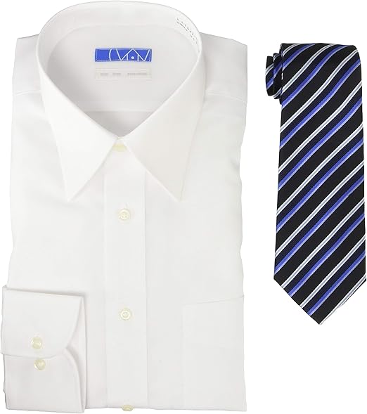Amazon スマートビズ ノーアイロン ワイシャツ ネクタイ 2点セット プレゼントに最適 高形態安定シャツ かっこよくきまるコーディネート セット Eato22 Tie Set メンズ メンズ 通販