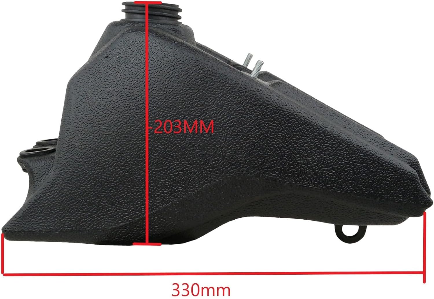 RedCap ATV Gas Tank with Gas Cap & Petcock for 50cc 70cc 90cc Kazuma Meerkat Hensim HS-50 HS-70 RedCat KMX-50 Kids Quad 4 Wheeler Most Fit Yerf Dog Redcat Wahoo Yamoto Hensim Chinese ATV Quads