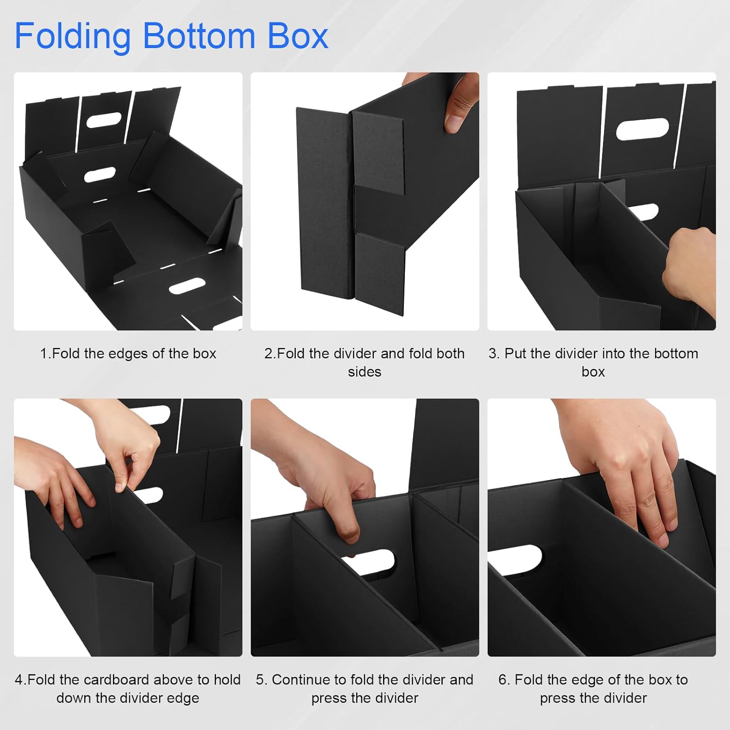 AOBOPLE CD Storage Boxes, 5 Pack Stackable CD Organizer Box with Lid, 3-Compartment CD Case Holder with Clear Window, Totol Holds 450 Jewel Cases, 16.22 x 12.48 x 5.91 inches Cardboard Media Storage