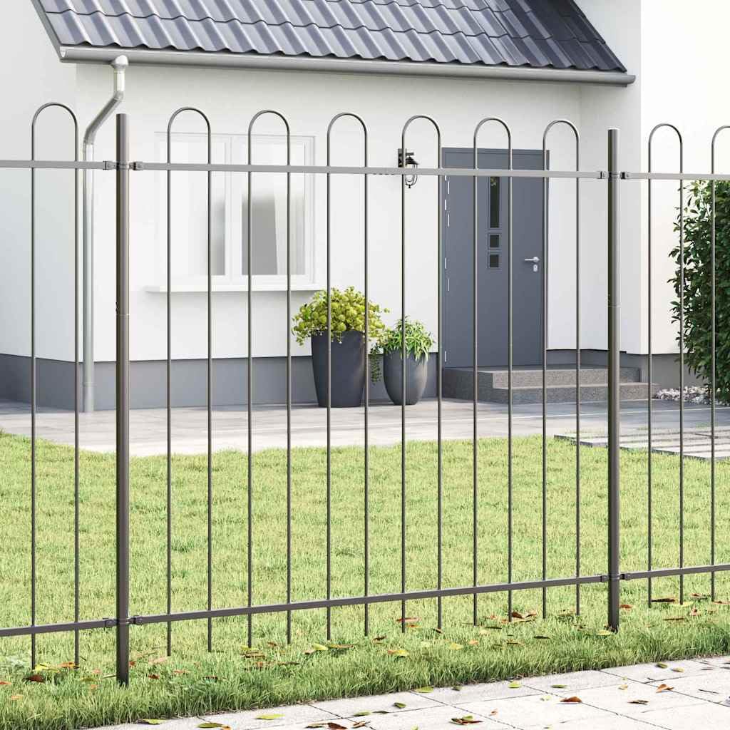 vidaXL Ogrodzenie Ogrodowe BOXTEL 1,7 x 1,5 m Stal malowana proszkowo
