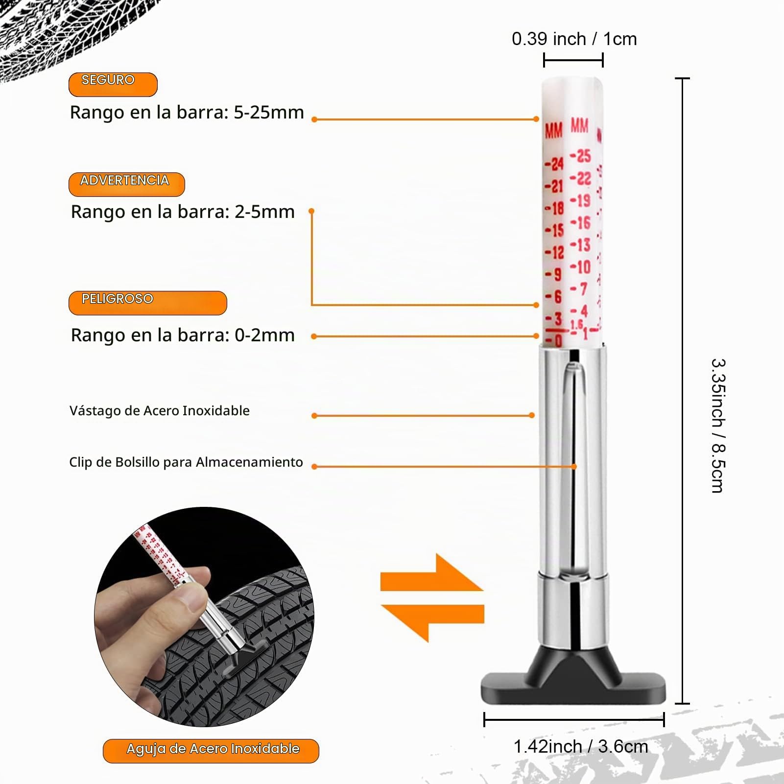 MAIKEHIGH Kit Reparación Neumáticos 100 Pcs, Kit Repara Pinchazos