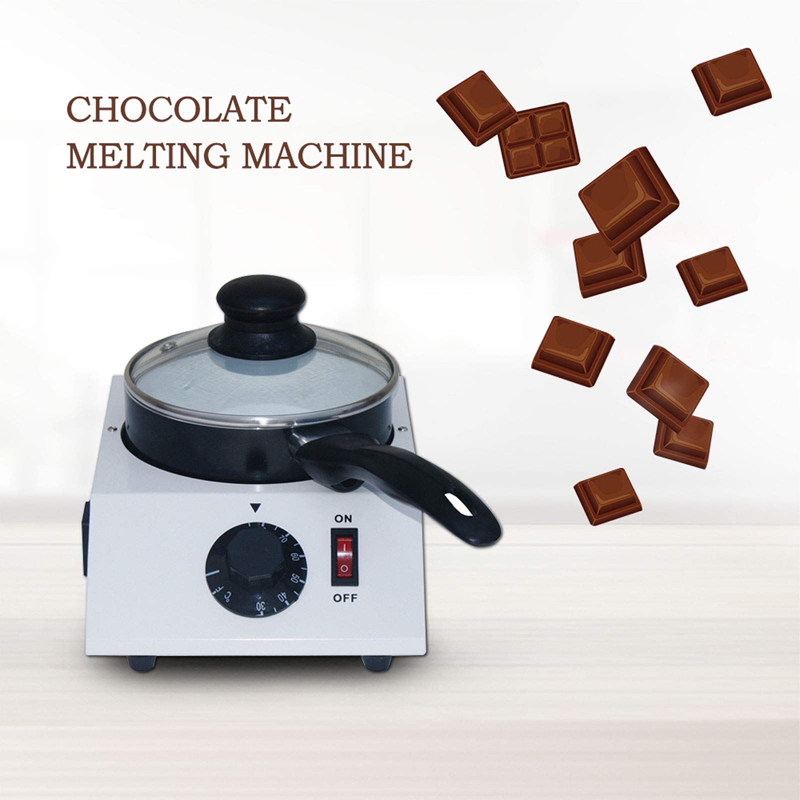 Crogiolo di Cioccolato | Temperatrice Professionale per Cioccolato con Controllo Manuale | Cioccolata Riscaldata
