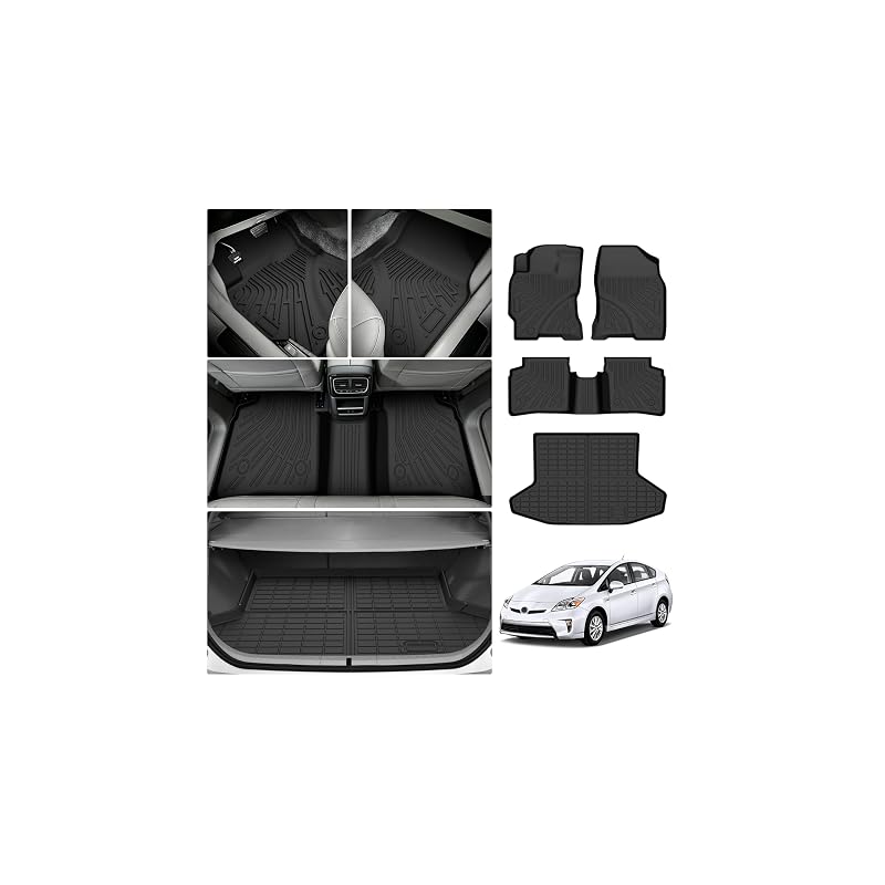 Kit de tapetes automotivos e revestimento de porta-malas em TPE para Toyota Prius 2004–2009 CARTIST