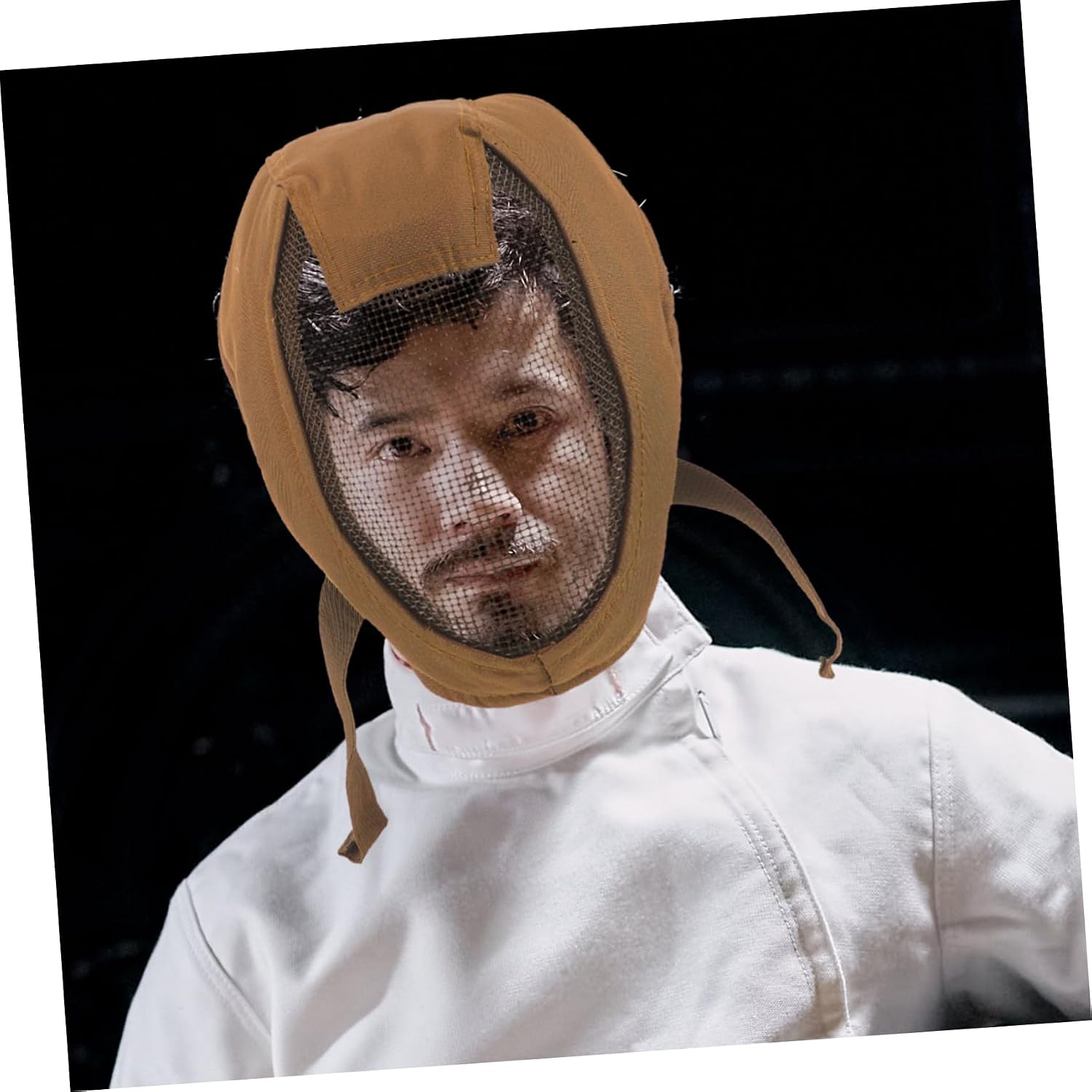Toyvian Breathable Full Face Fencing Mask with Steel Mesh Guard Lightweight Military Style Protective Mask for Outdoor Sports and Team Games Comfortable and Odor Face in Mud Color