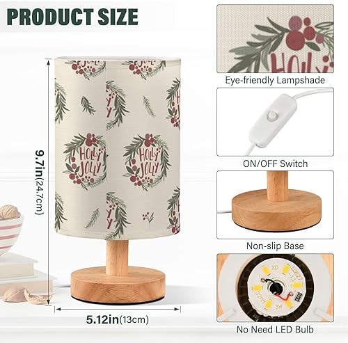 Miniatura 3 de Lámparas de dormitorio, lámpara de mesa auxiliar, clásica, guirnalda de Navidad, luces nocturnas para mesa de noche para niños