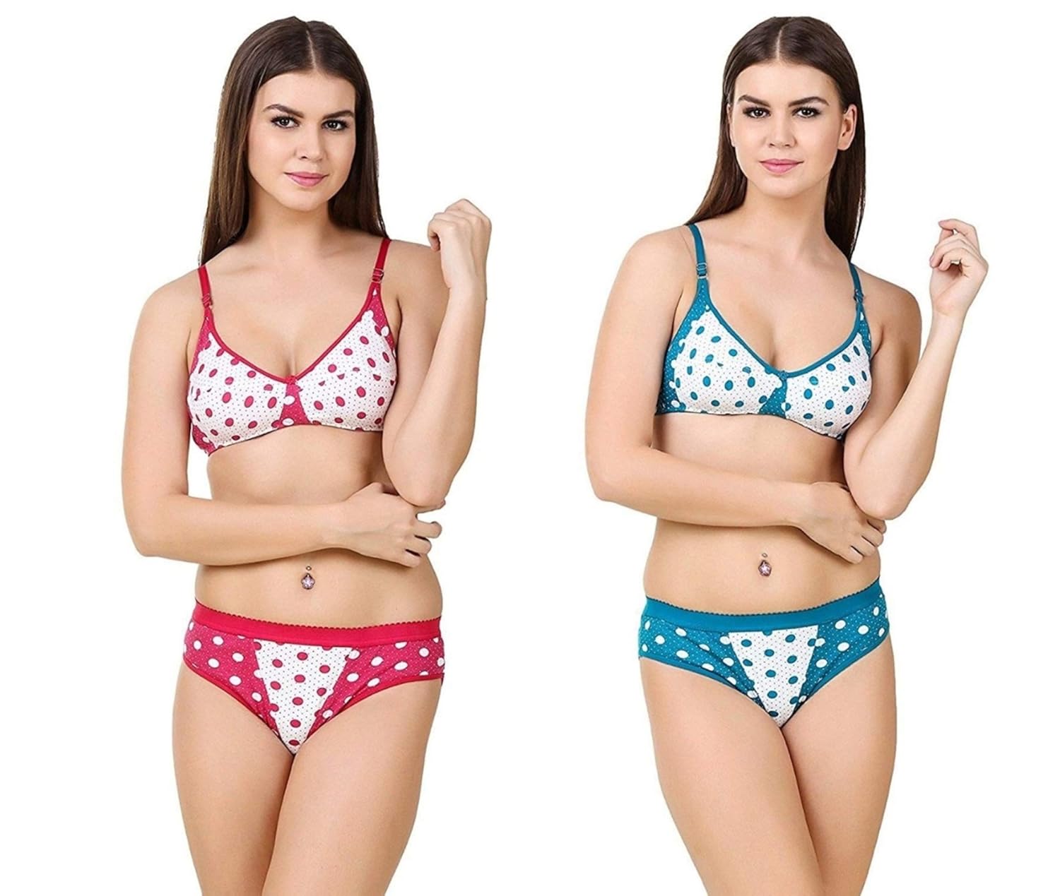 Buy HOBBY Lingerie Set Women’s Cotton Bra Panty Set for WomenLingerie