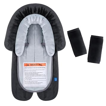 COOLBEBE 2-in-1 Infant Car Seat Insert & Strap Covers Set for Baby