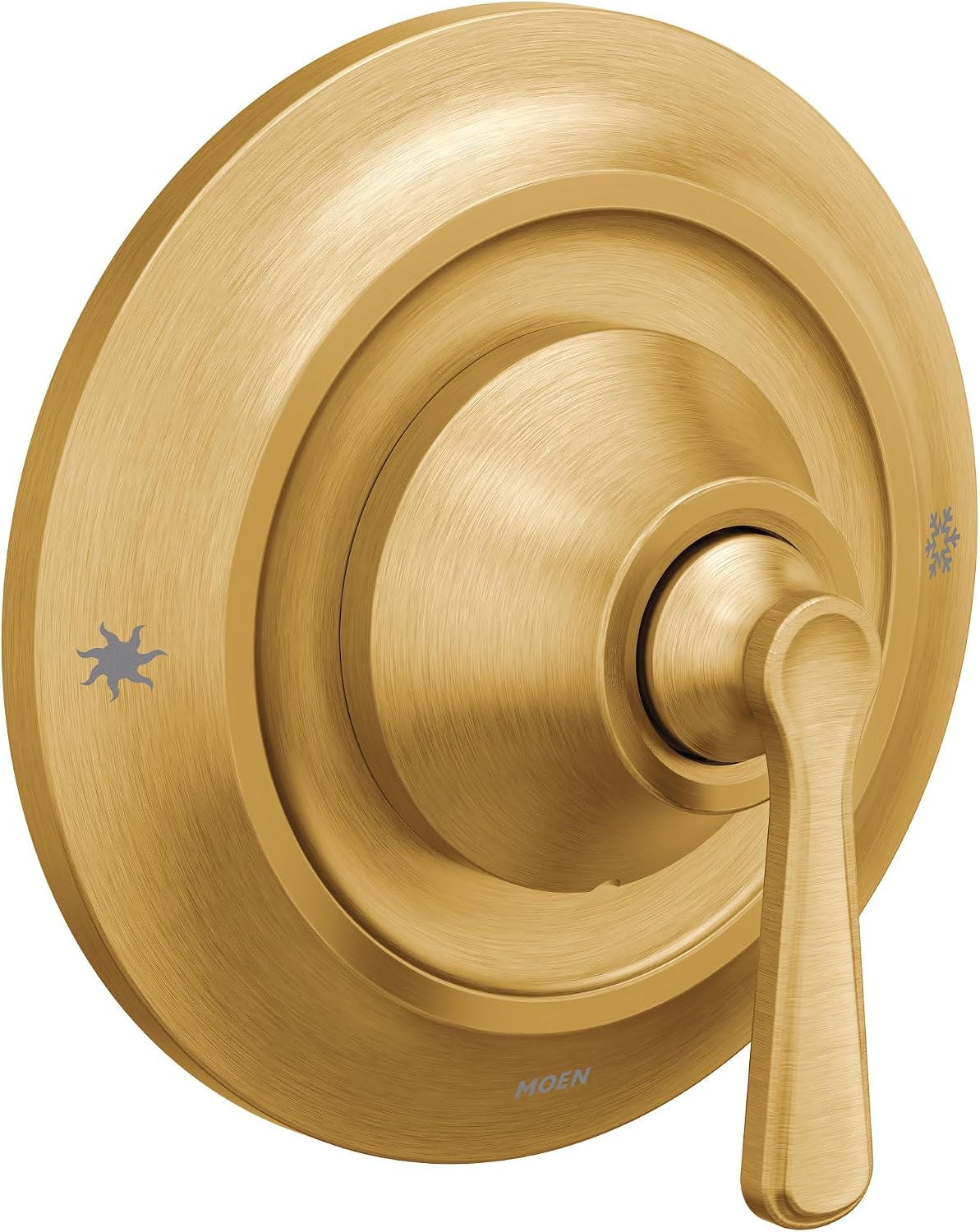 Kit de acabado para válvula Moen Colinet dorado cepillado, 1 manija, sistema Posi-Temp de equilibrio de presión, válvula no incluida, modelo TS44201BG miniatura 1