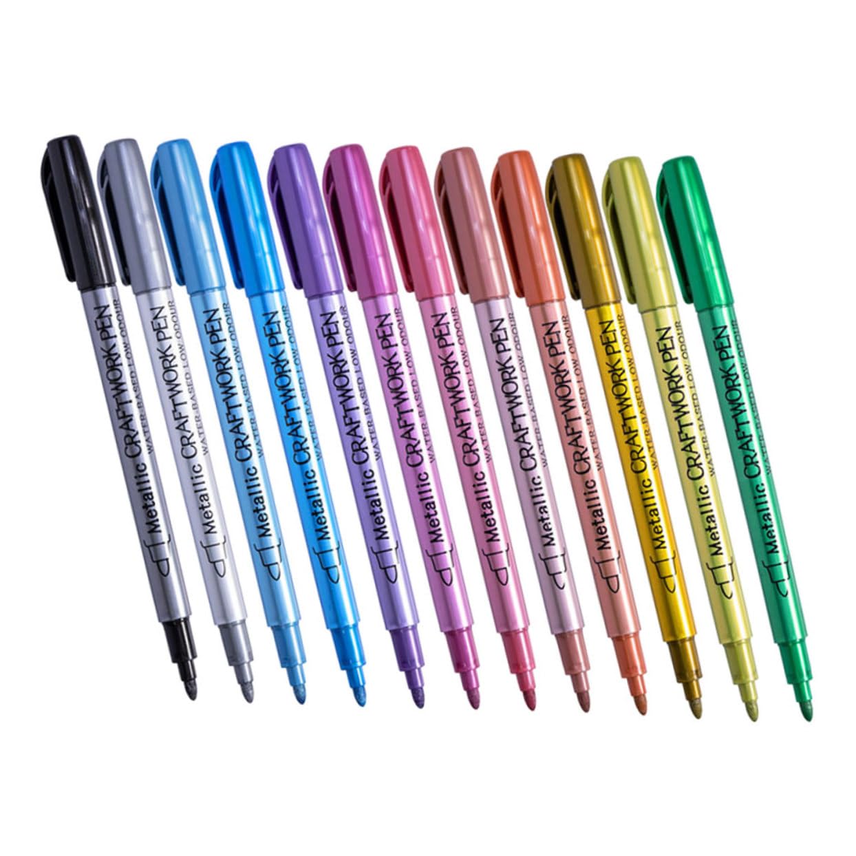 SHINEOFI 3 Sätze Feuerfarben-metallstift Metallischer Markierungsstift Farbe Für Metalloberflächen Reifenlackstift Ölfarbenmarker Metallic-farbstifte Reifenlackmarker Nylon 12 Stück * 3