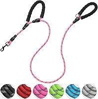 Vista 1 de Correa para perro con doble acolchado, cómodas y reflectantes con 2 asas, correas fuertes, control de entrenamiento adicional y correa para caminar