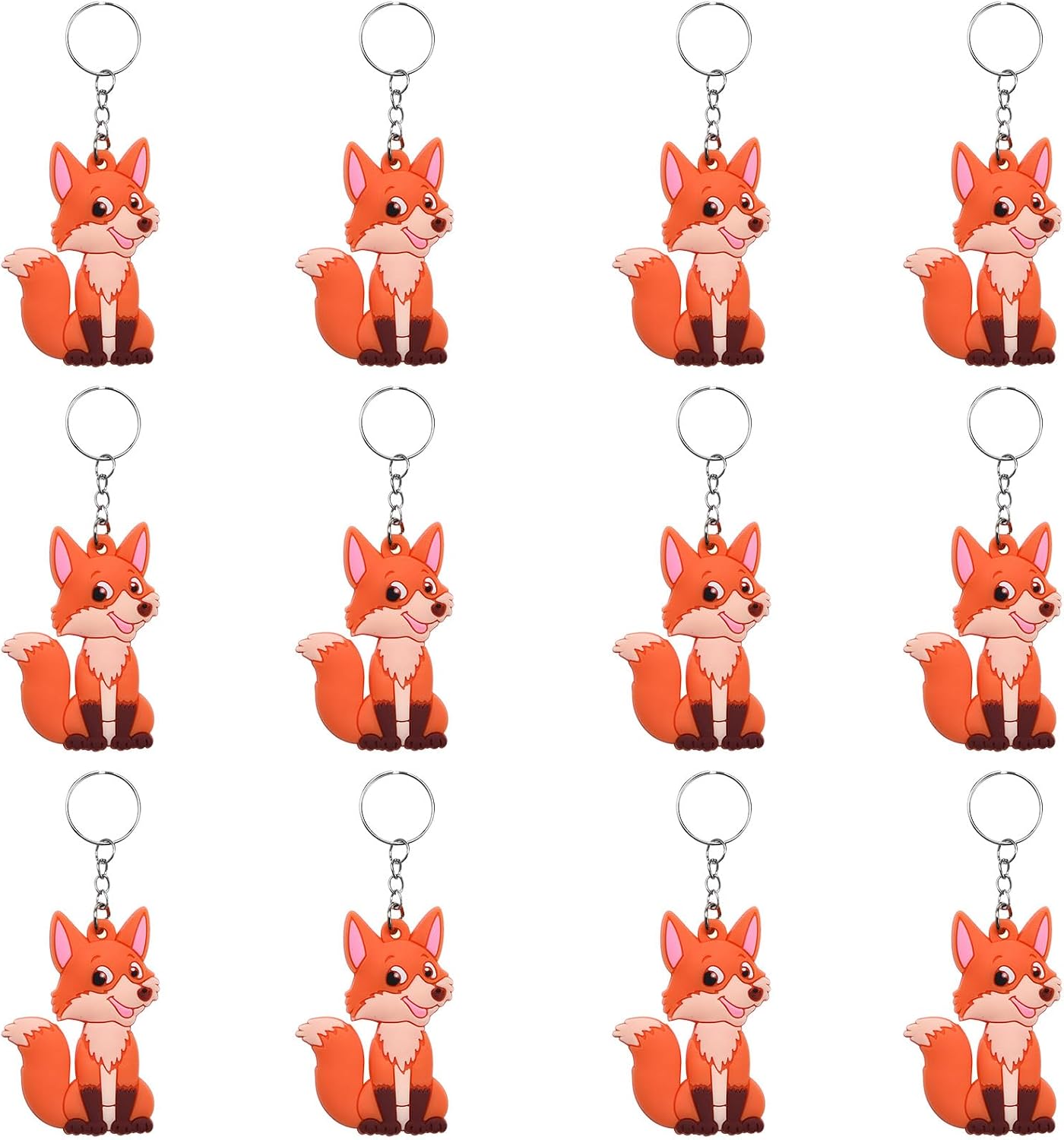 24 Pack Cute Roar Lion Keychains, Lion Backpack Keyrings, Lion Gift Keychains for Lion Lovers