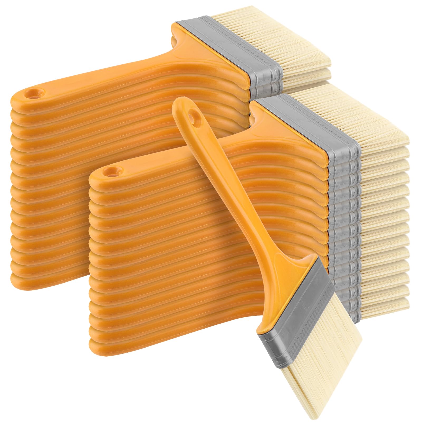 SENJEOK 30 PCS 4 Inch Paint Brushes, Plastics Chip Brushes, Efficient Nylon Paint Brushes, Household Wall Brushes for Painting, Drawing