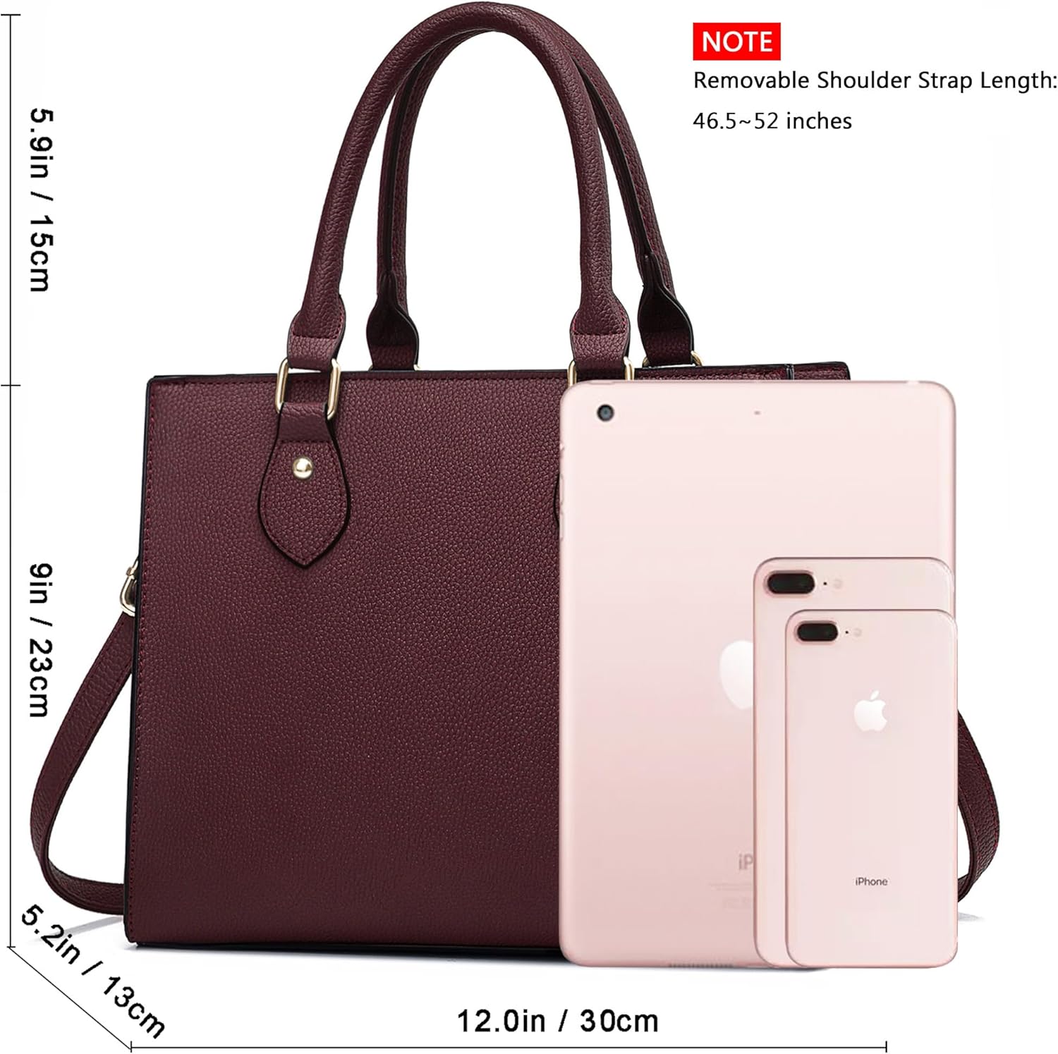 CHICAROUSAL Crossbody Purses and Handbags for Women PU Leather Tote Top Handle Satchel Shoulder Bags - Image 6