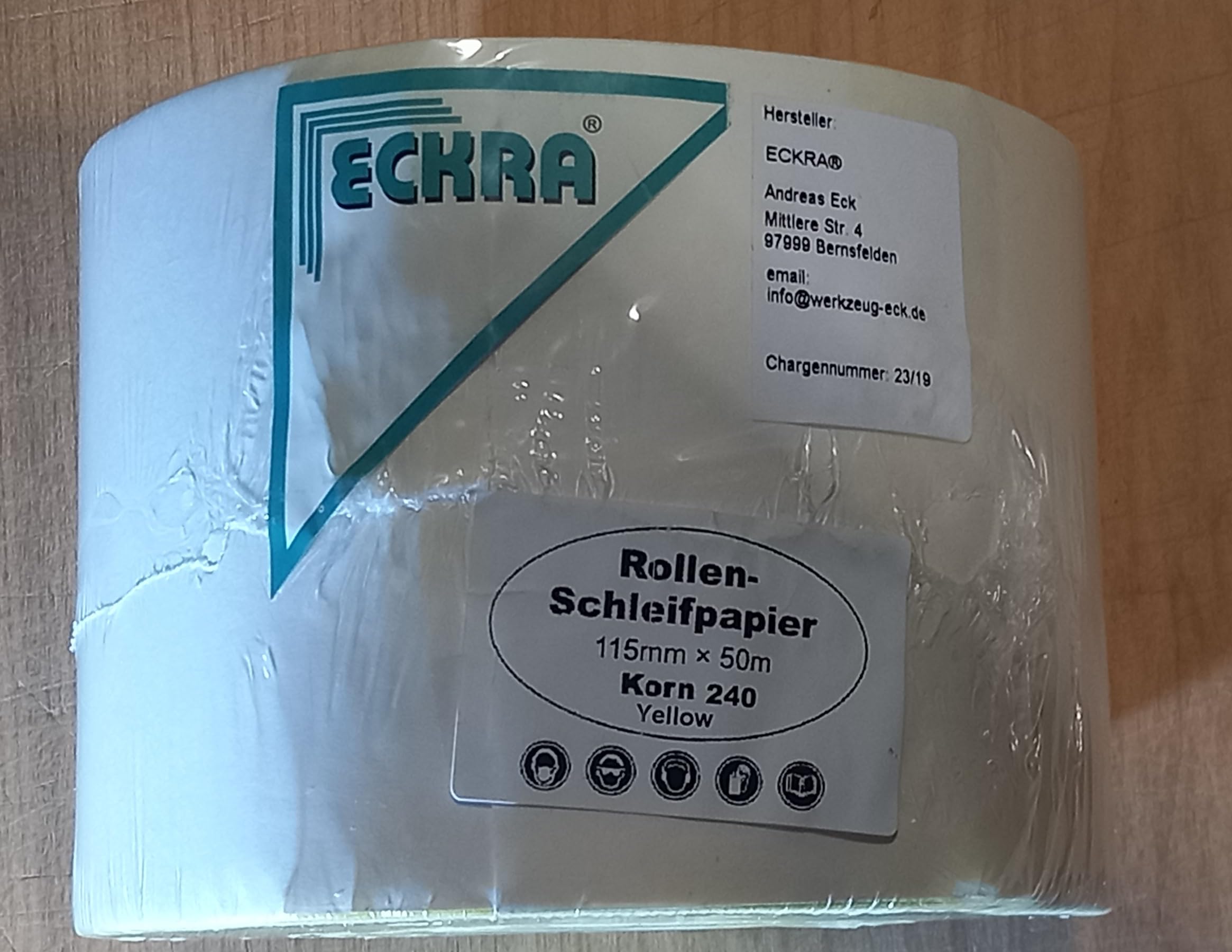 Rotolo Carta Vetrata - 115 Mm X 5 M, Grana 150, Per Legno E Metallo, Resistente A Calore E Umido