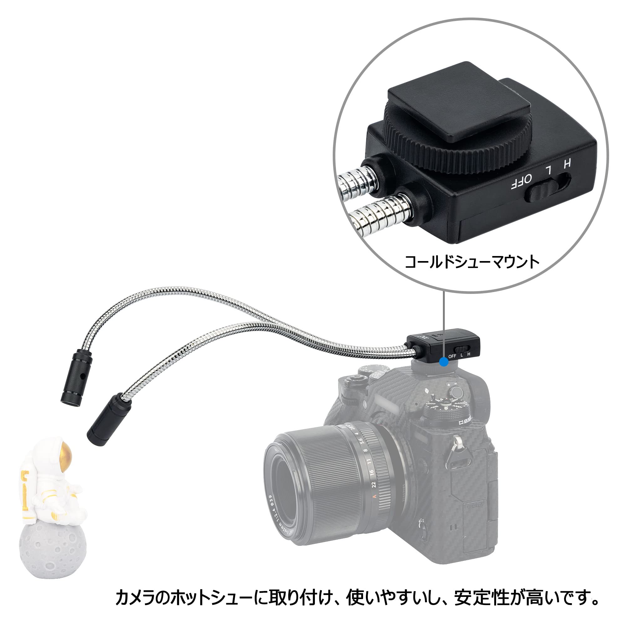 Amazon | JJC ポータブル LED マクロアームライト CRI 95+ 5600K