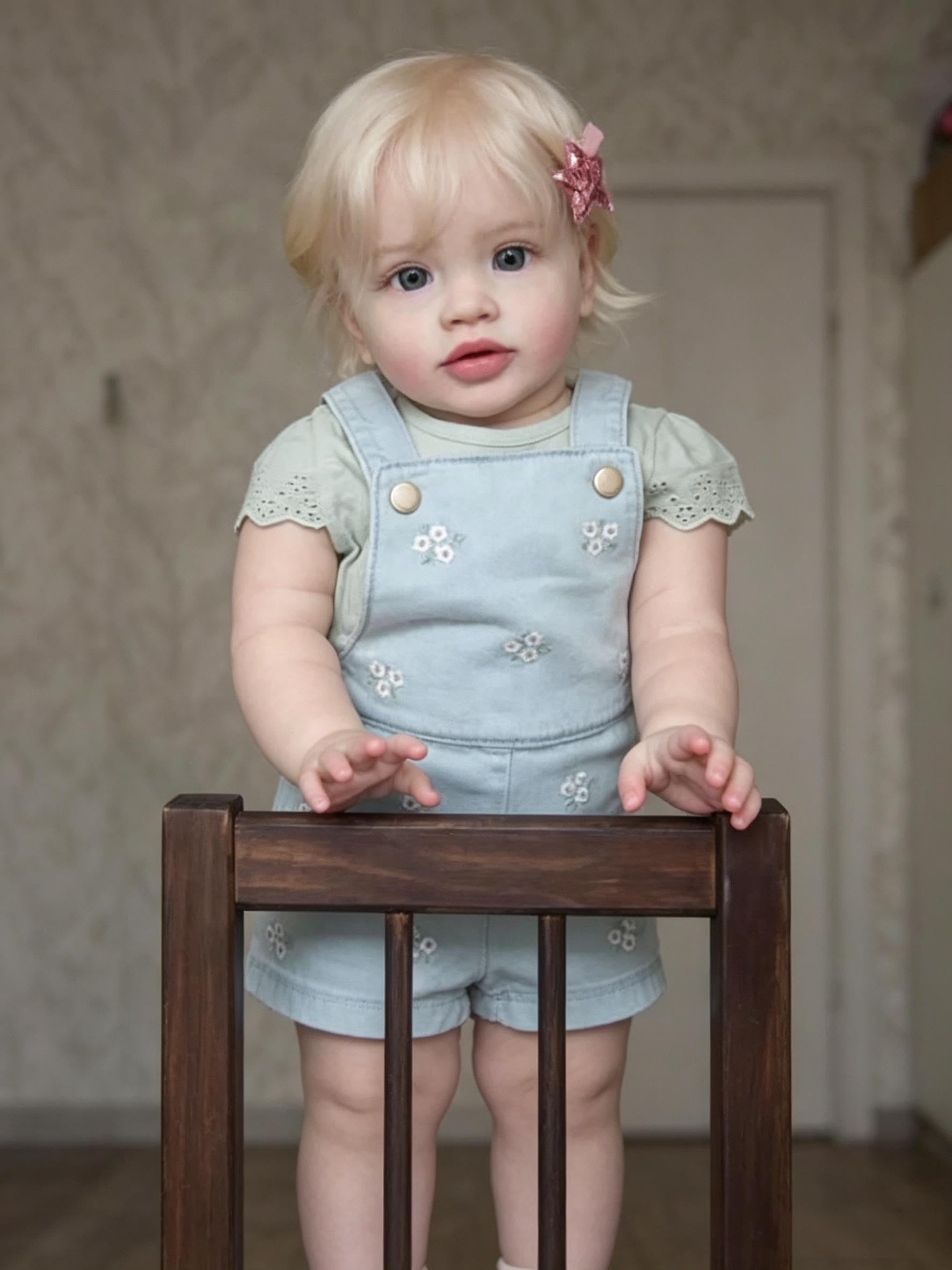 RXDOLL Big Size Reborn Baby Dolls Girl 26 Inch Lifelike Reborn Toddler Dolls Open Eyes Realistic Baby Doll that Look Real Cloth Body Vinyl Limbs Toddler Girl for Collection Gift โ image 1