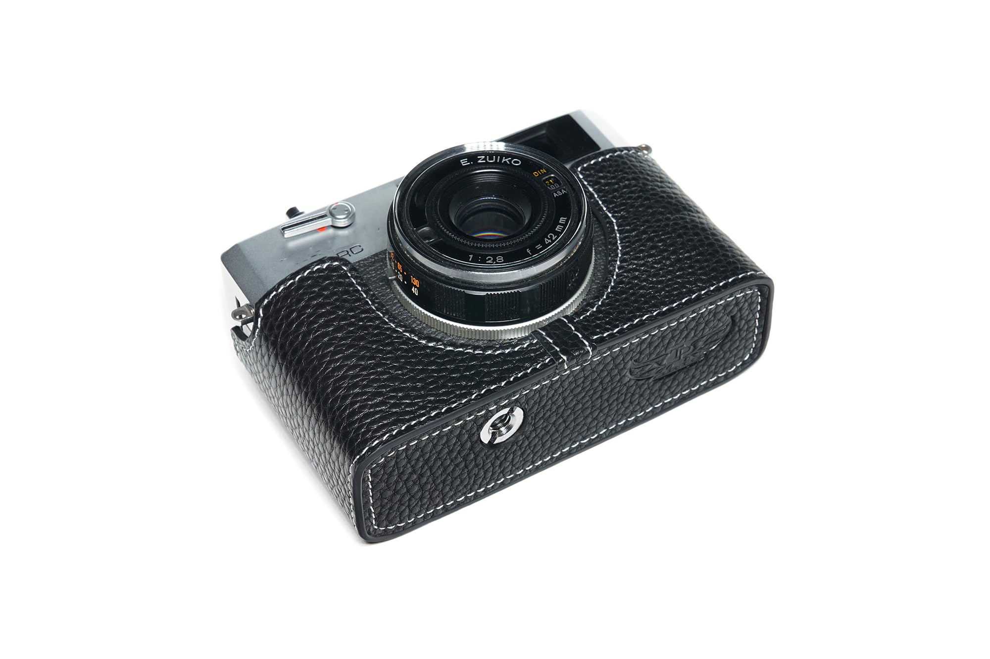 Olympus 35 RC フィルムカメラ レザーケース付き Amazon.com : Handmade Genuine Real Leather Half Camera Case Bag