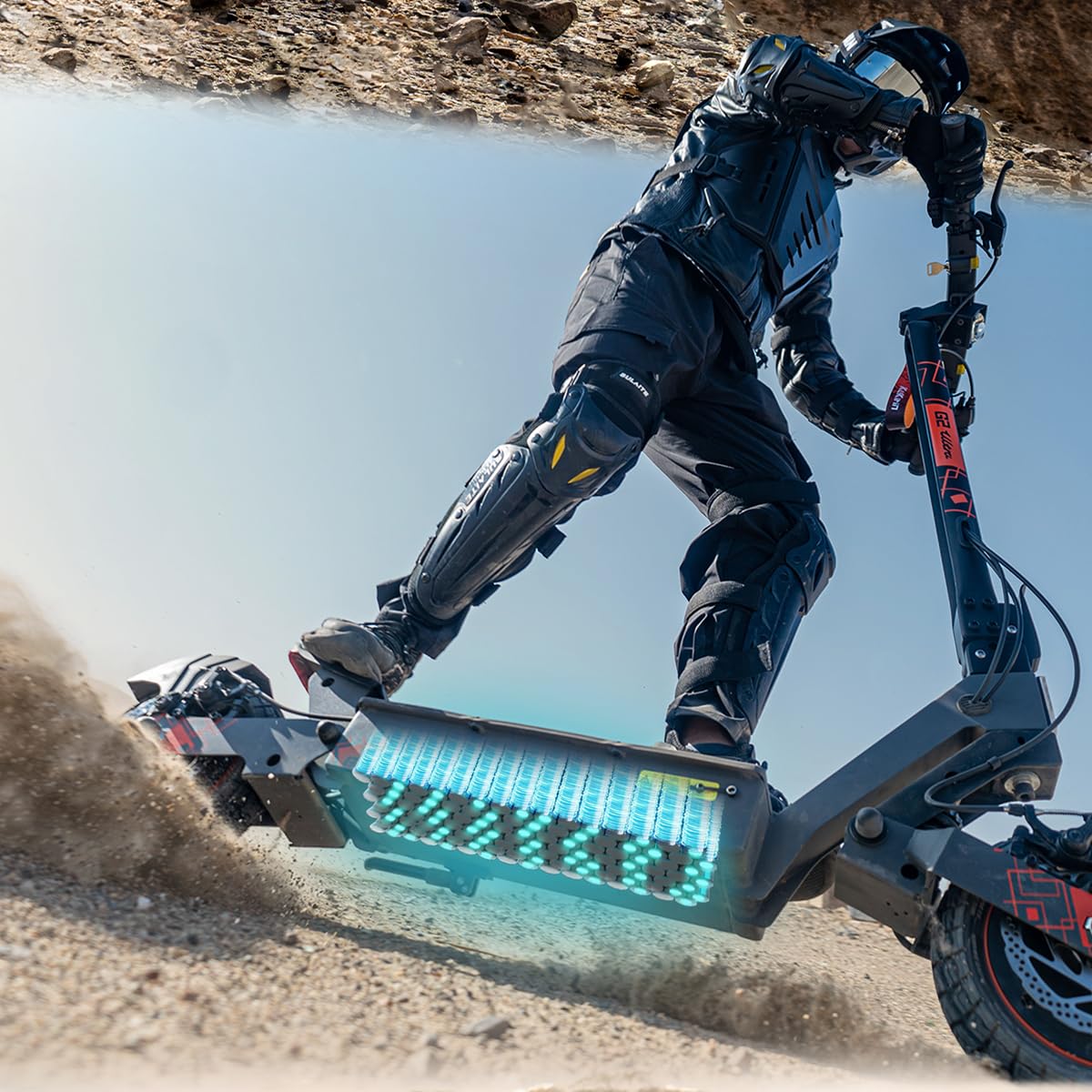 KuKirin G2 Ultra Monopattino Elettrico Pieghevole, 55km Autonomia, Doppia Sospensione, Trazione Duale, IPX4, per Città e Fuoristrada, EN 17128