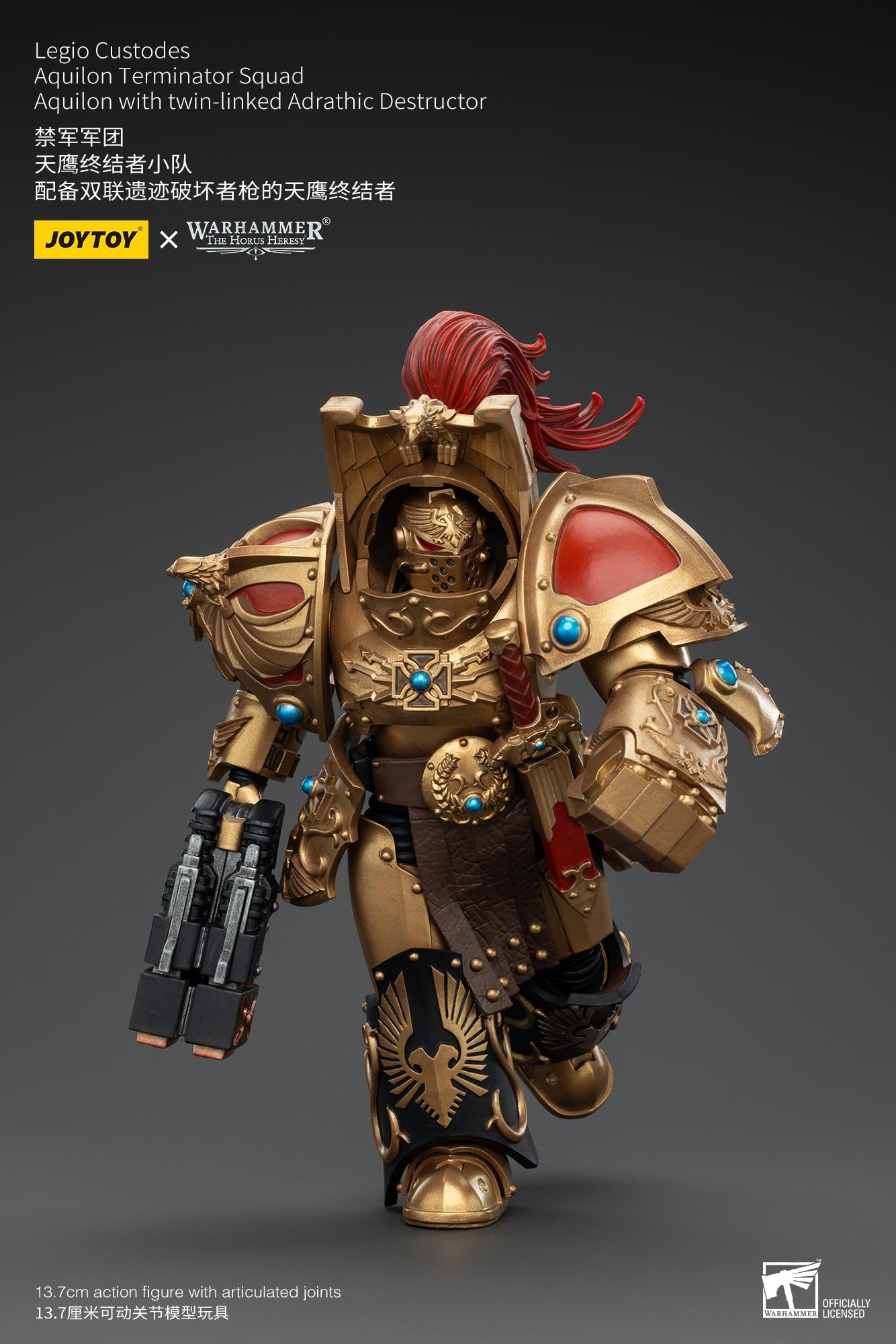 JoyToy Warhammer 40K Legio Custodes Aquilon Terminator Squad z destruktorem figurka w skali 1:18