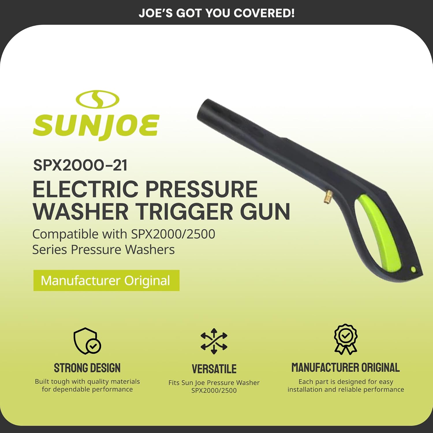 Sun Joe SPX2000-21 Electric Pressure Washer Trigger Gun