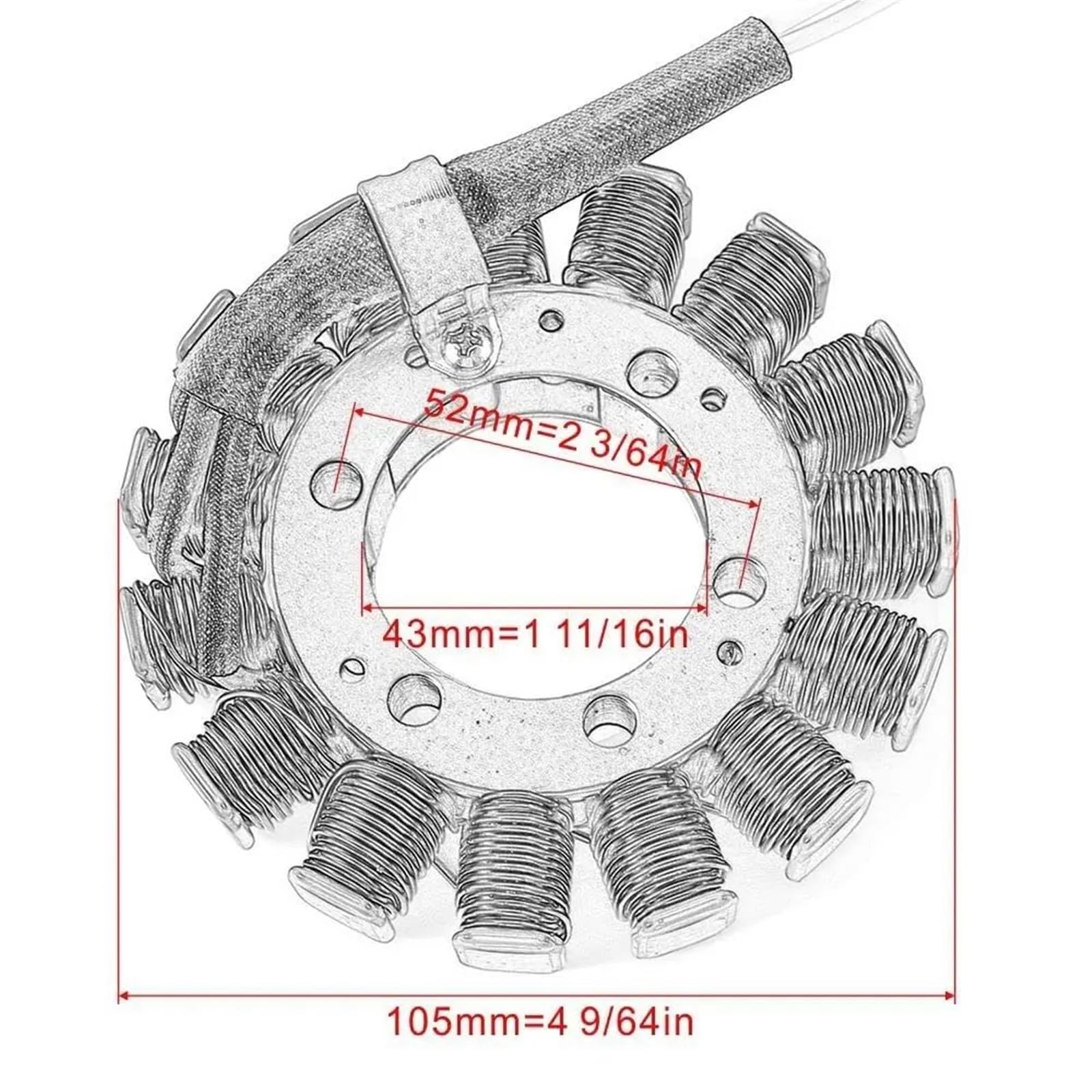 Amazon.co.jp: オートバイ発電機ステータコイル 用 に適合するニンジャ