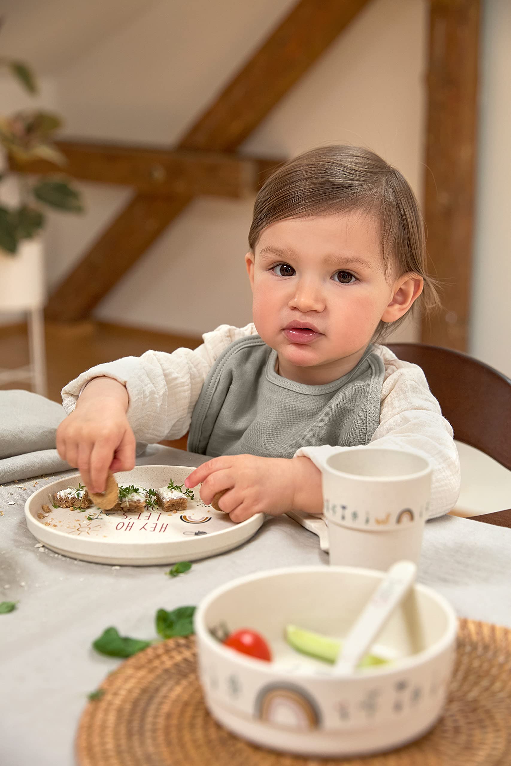 Lässig Mug pour enfants Tasse Vaisselle pour enfants sans BPA/Mug PP/Cellulose Garden Explorer