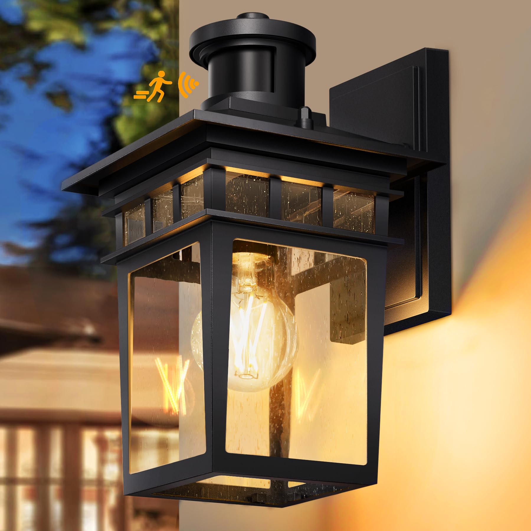 Outdoor Wall Lamp With Motion Sensor, Waterproof LED Porch Light, 220V  Balcony Garden Lighting Fixture With Motion Sensor Light Bulbs For Outside  From Casual_love_l_send1, $15.71 | DHgate.Com, image size:1800x1800