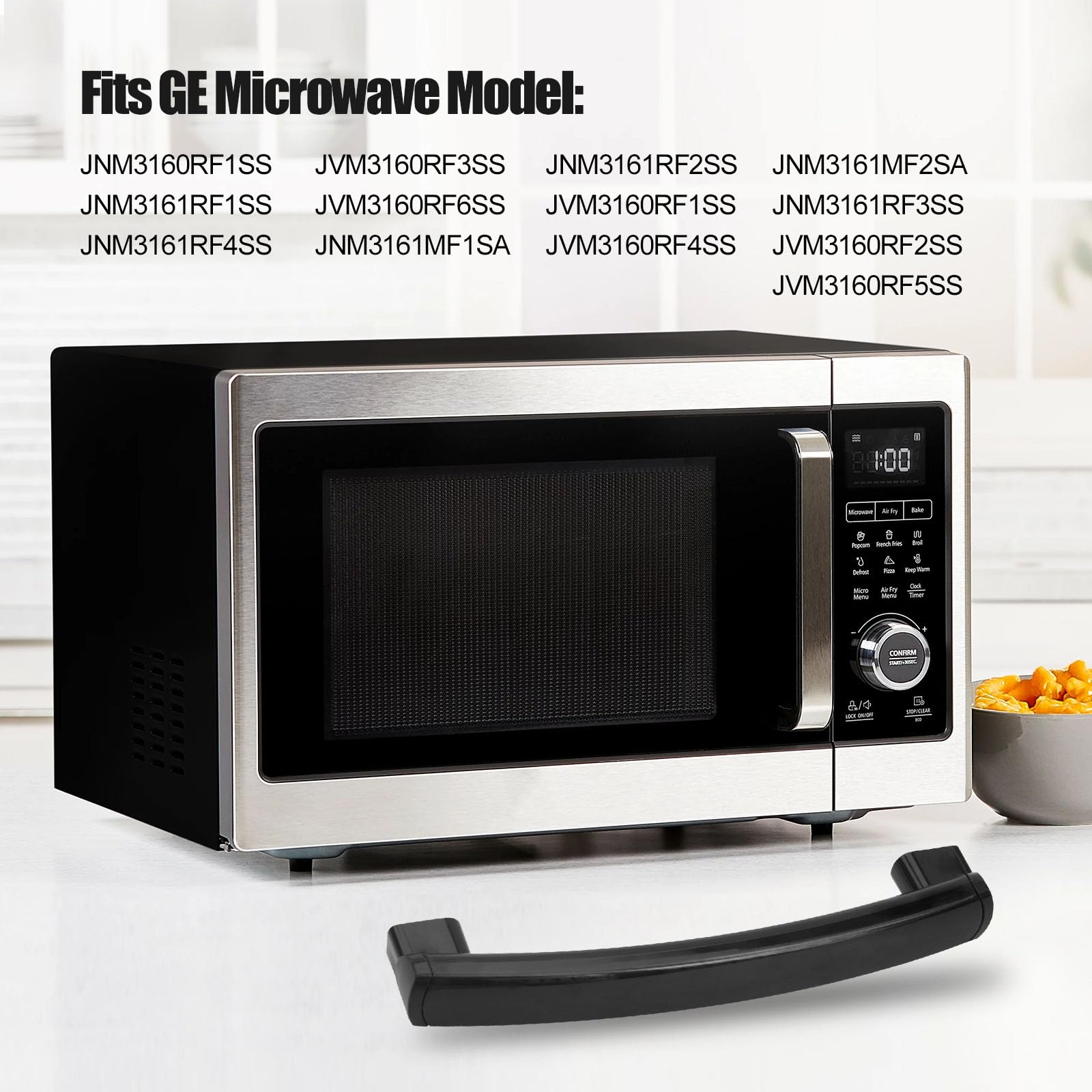 Almond/Beige Microwave Door Handle - Compatible With GE Models AP2021149 EA232261