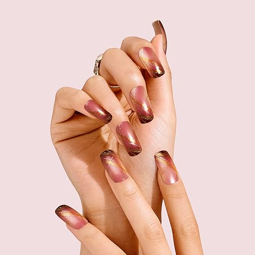 Miniatura 2 de KISS Gold Finger Posh Queen Gel Glam - Cubierta Completa para Uñas